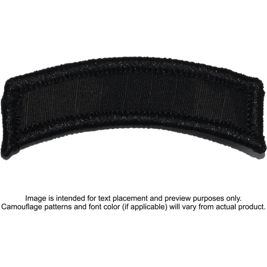 Tactical Gear Junkie Patches MultiCam BLACK Custom Text Patch - LARGE Tab