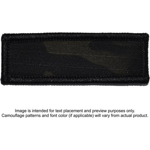 Tactical Gear Junkie Patches MultiCam Black Custom Text Patch - 1x3