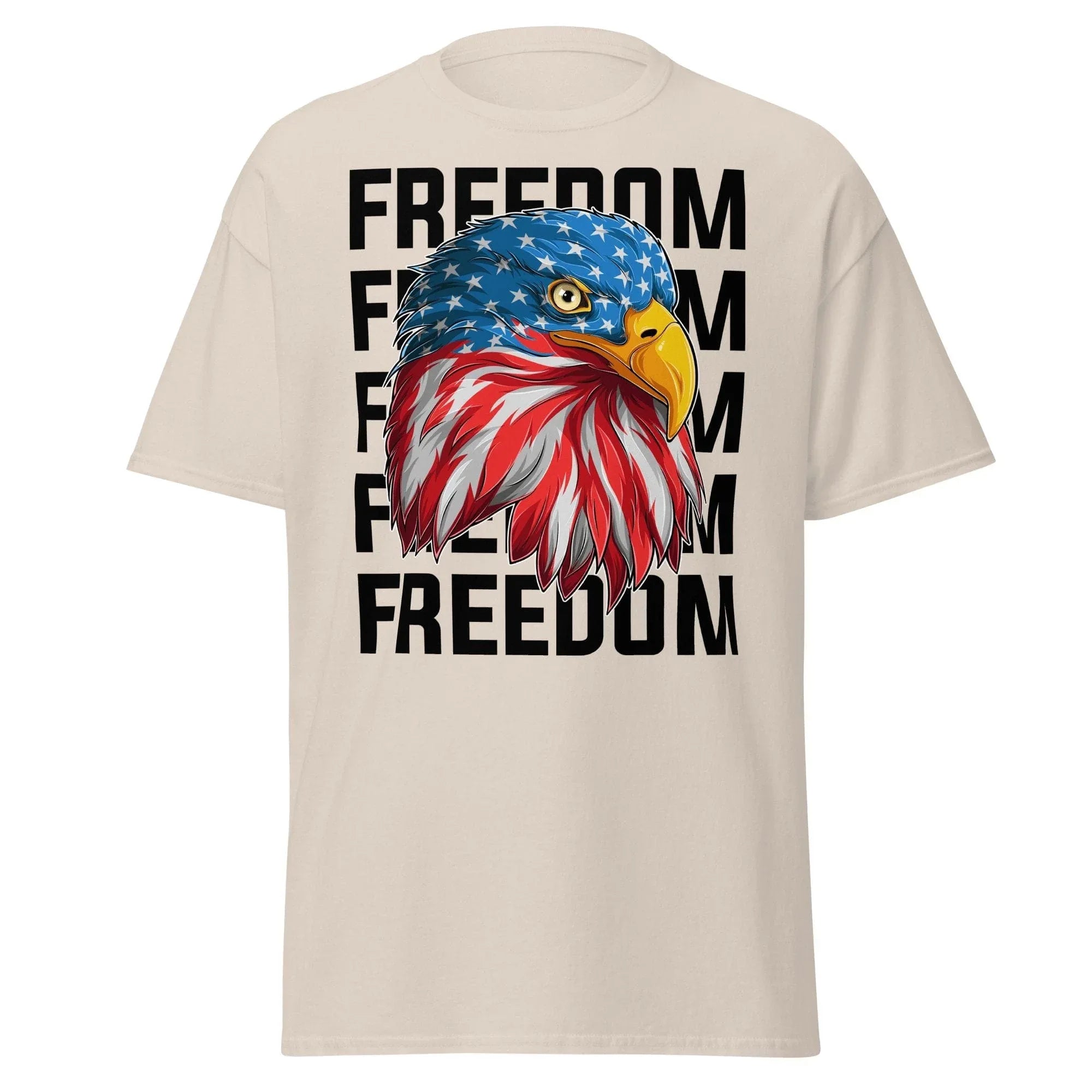 Tactical Gear Junkie Natural / S American Flag Eagle - Unisex T-Shirt