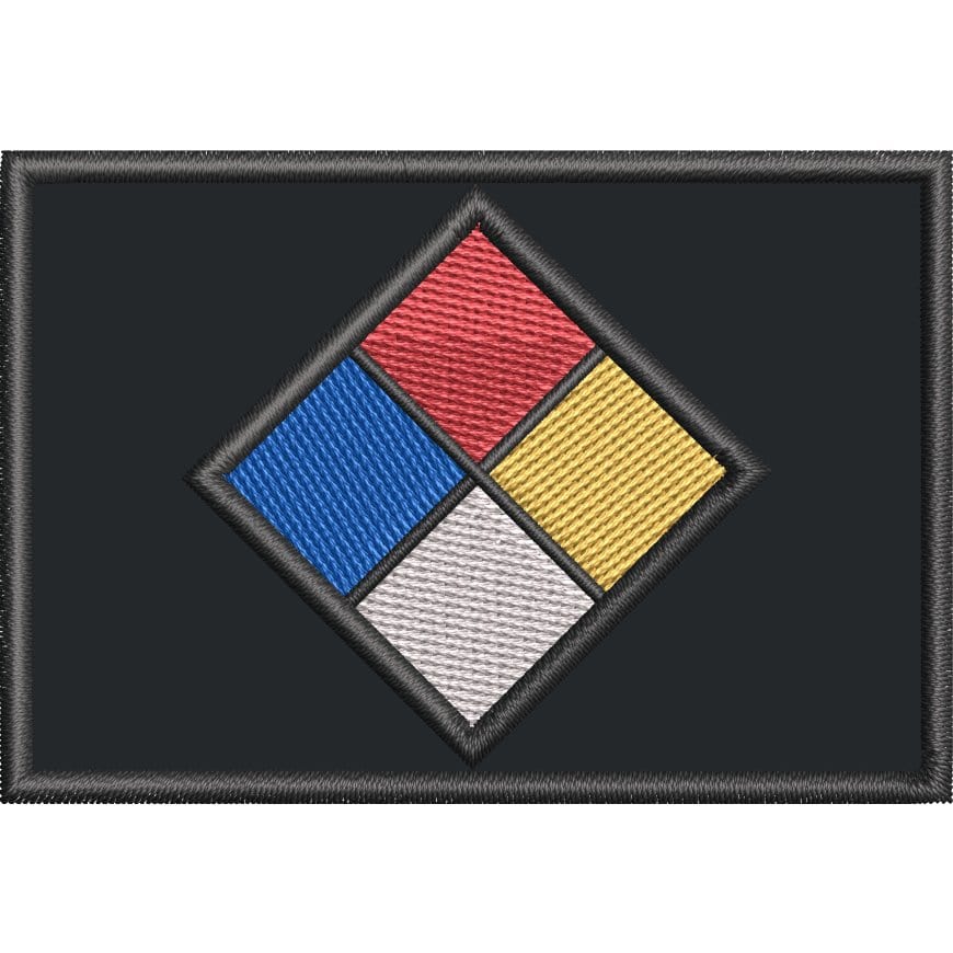 Tactical Gear Junkie Patches Custom NFPA 704 Fire Diamond - 2x3 Patch