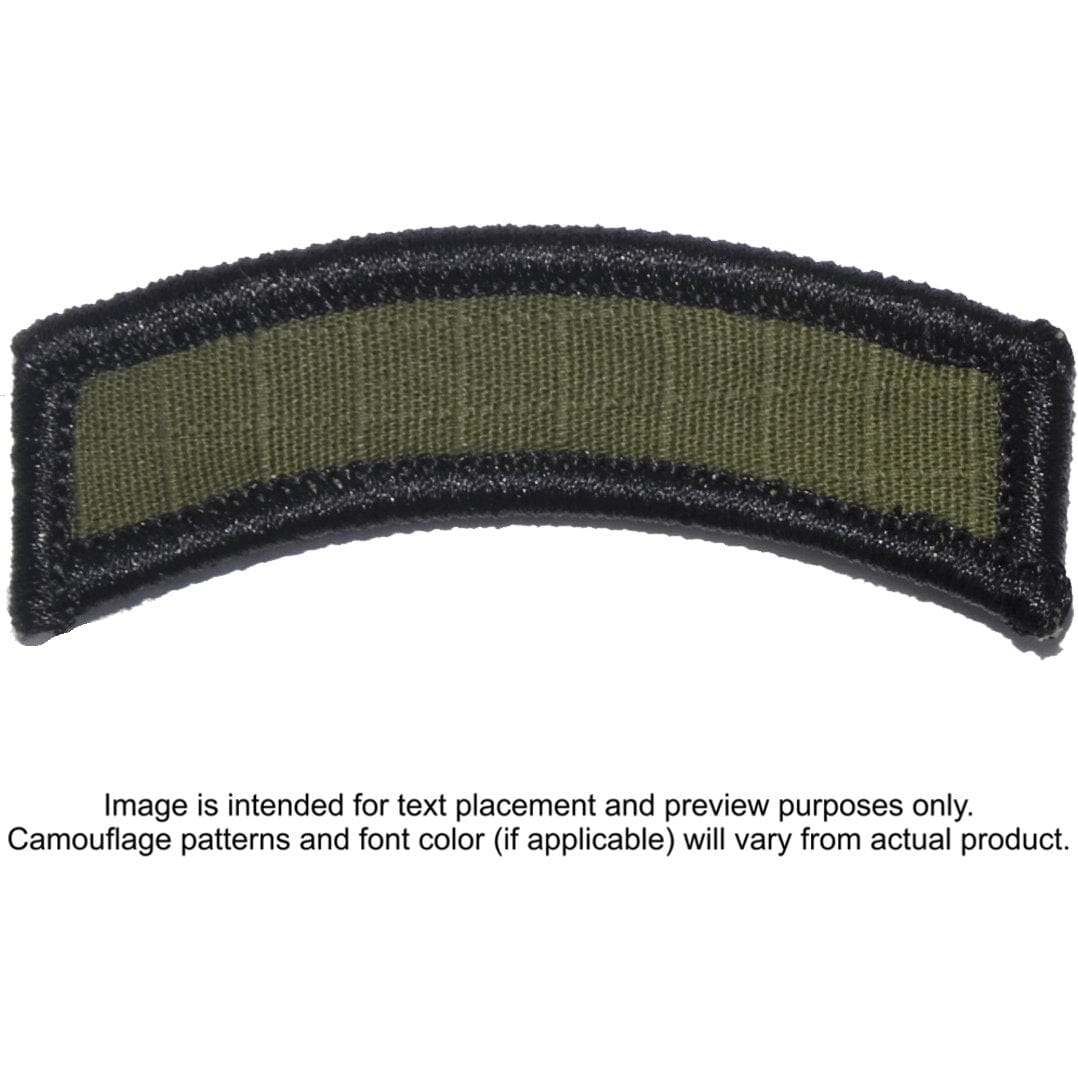 Tactical Gear Junkie Patches Olive Drab Custom Text Patch - LARGE Tab