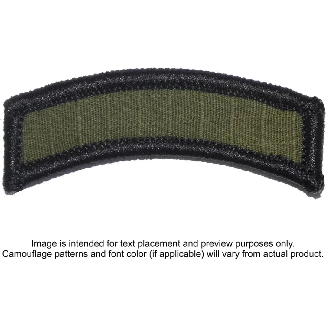 Tactical Gear Junkie Patches Olive Drab Custom Text Patch - LARGE Tab