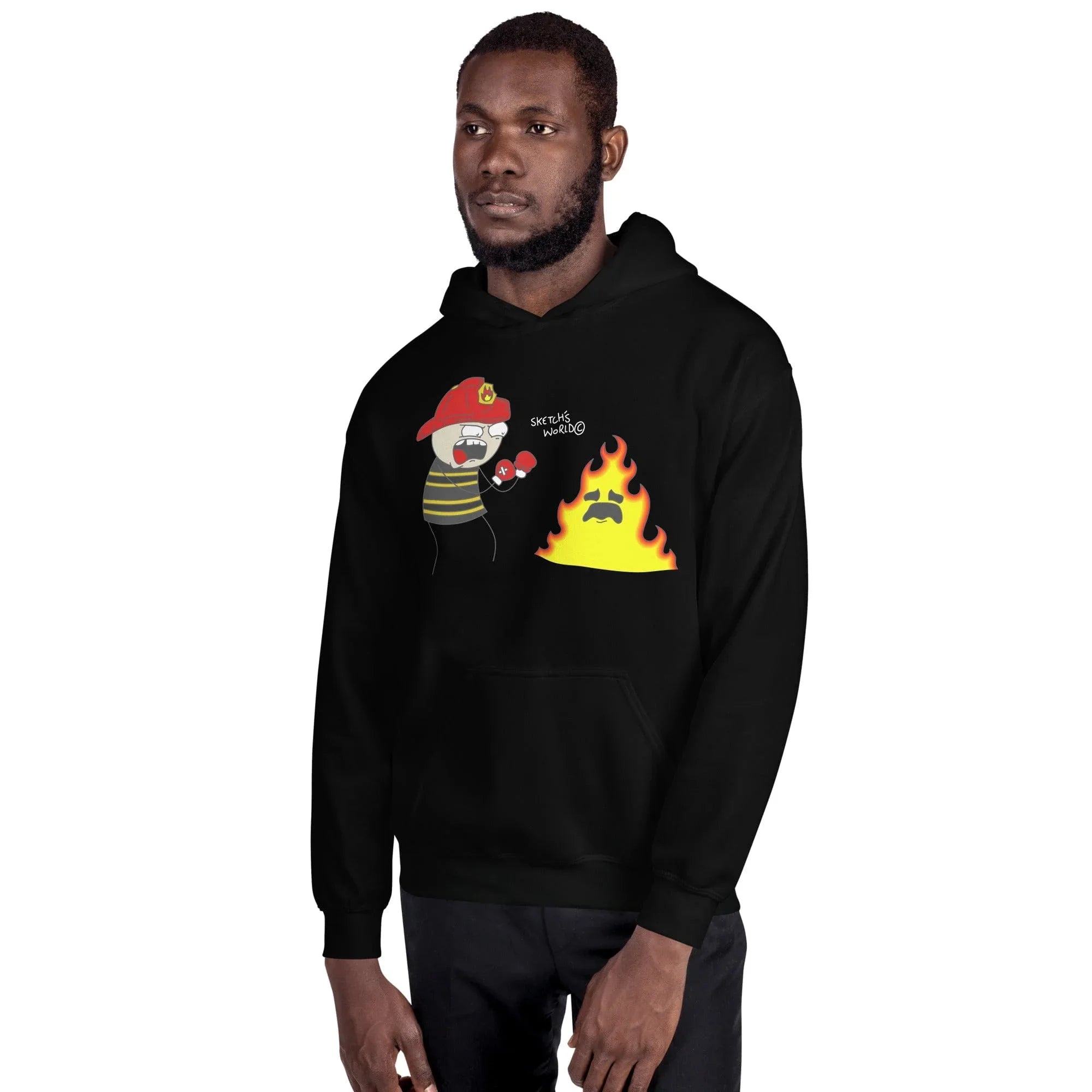 Tactical Gear Junkie Sketch's World © Officially Licensed - Firefighter Unisex Hoodie