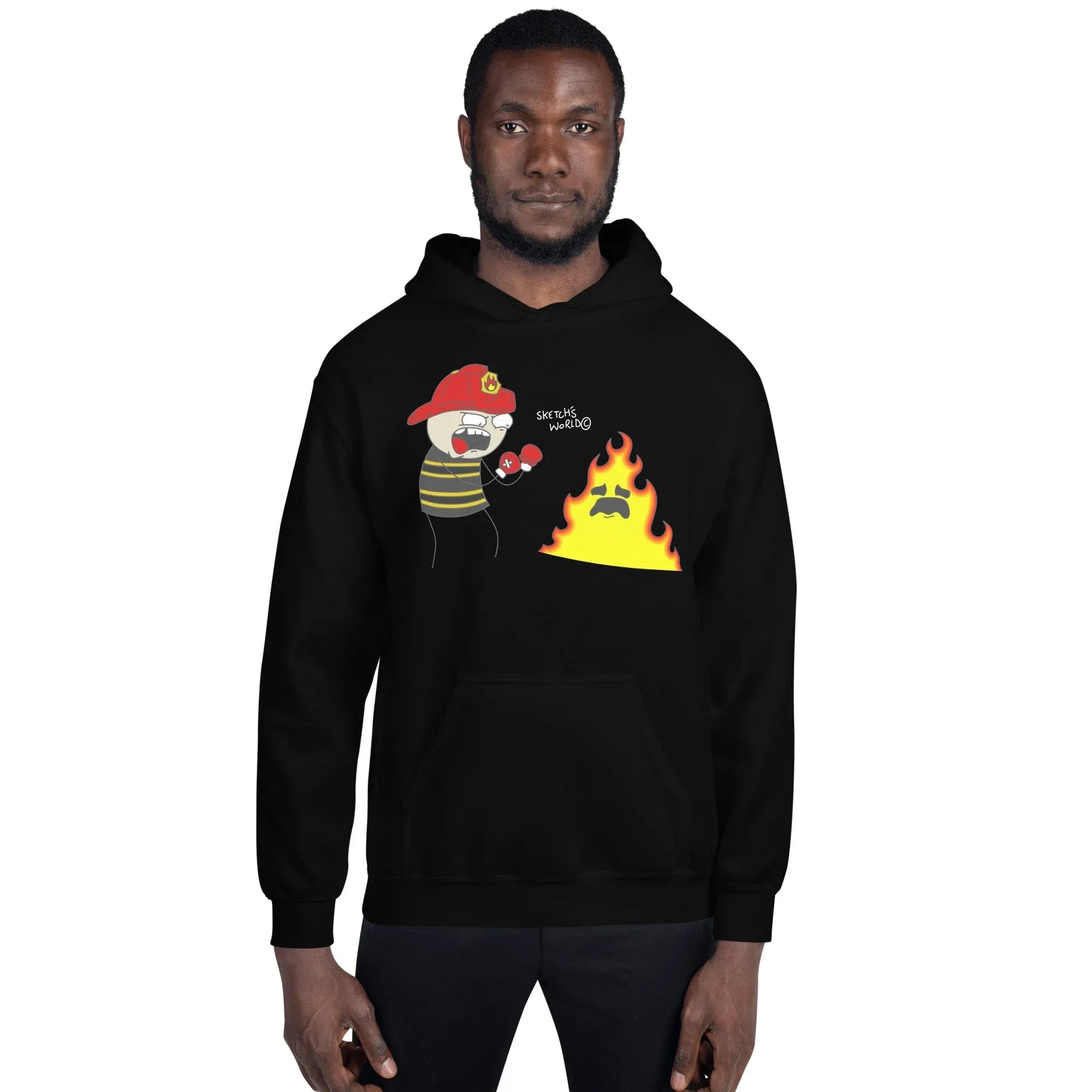 Tactical Gear Junkie Black / S Sketch's World © Officially Licensed - Firefighter Unisex Hoodie