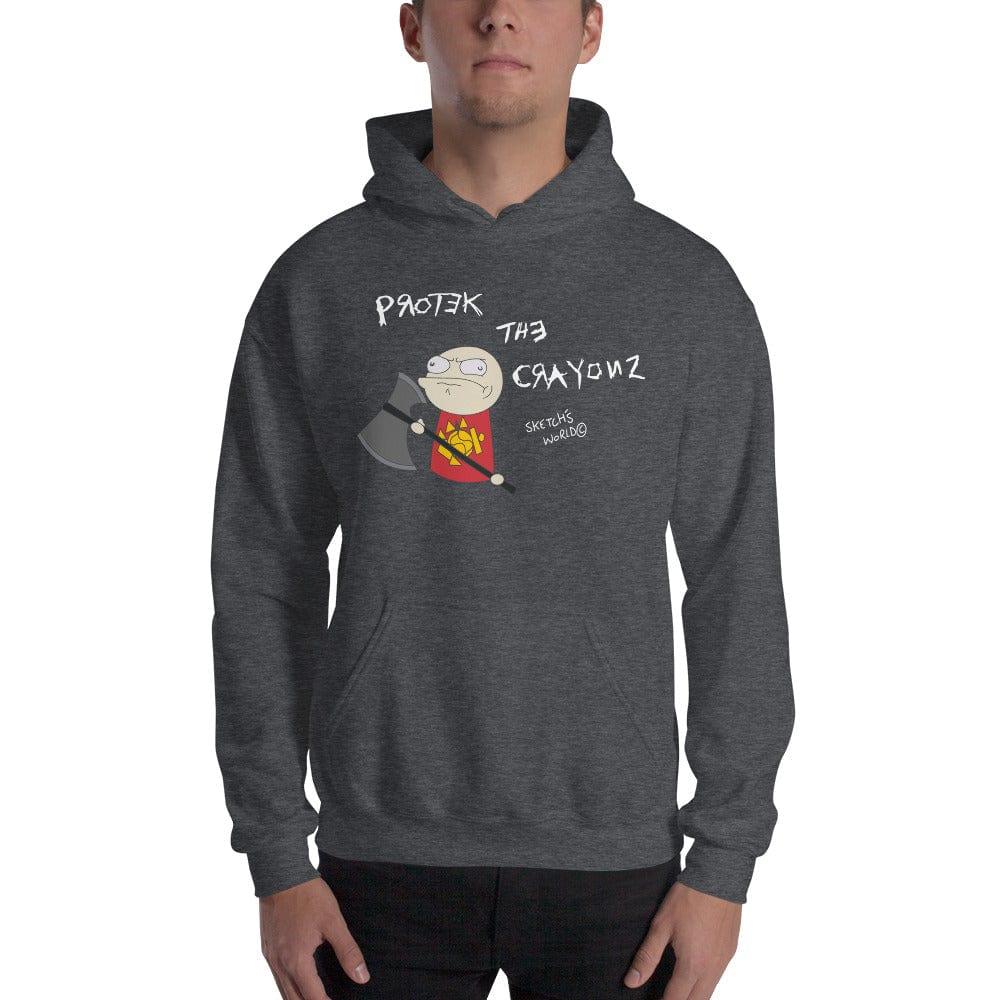 Tactical Gear Junkie Dark Heather / S Sketch's World © Officially Licensed - Protect the Crayonz Marine Unisex Hoodie