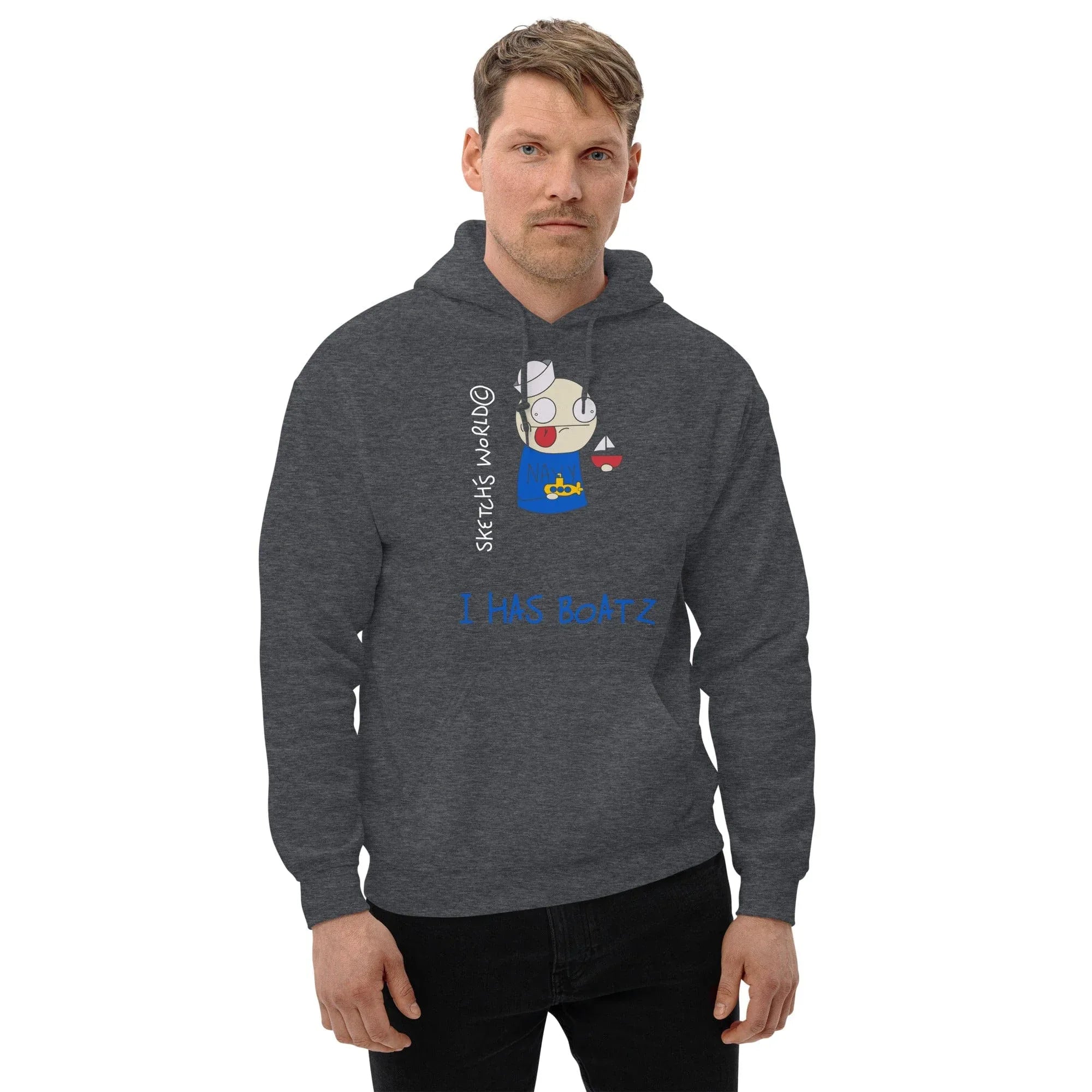 Tactical Gear Junkie Dark Heather / S Sketch's World © Officially Licensed - I Has Boatz Unisex Hoodie