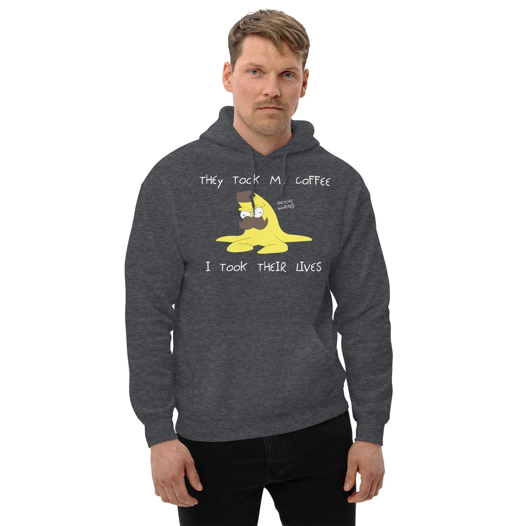 Tactical Gear Junkie Dark Heather / S Sketch's World © Officially Licensed - They Took My Coffee Nanner Unisex Hoodie