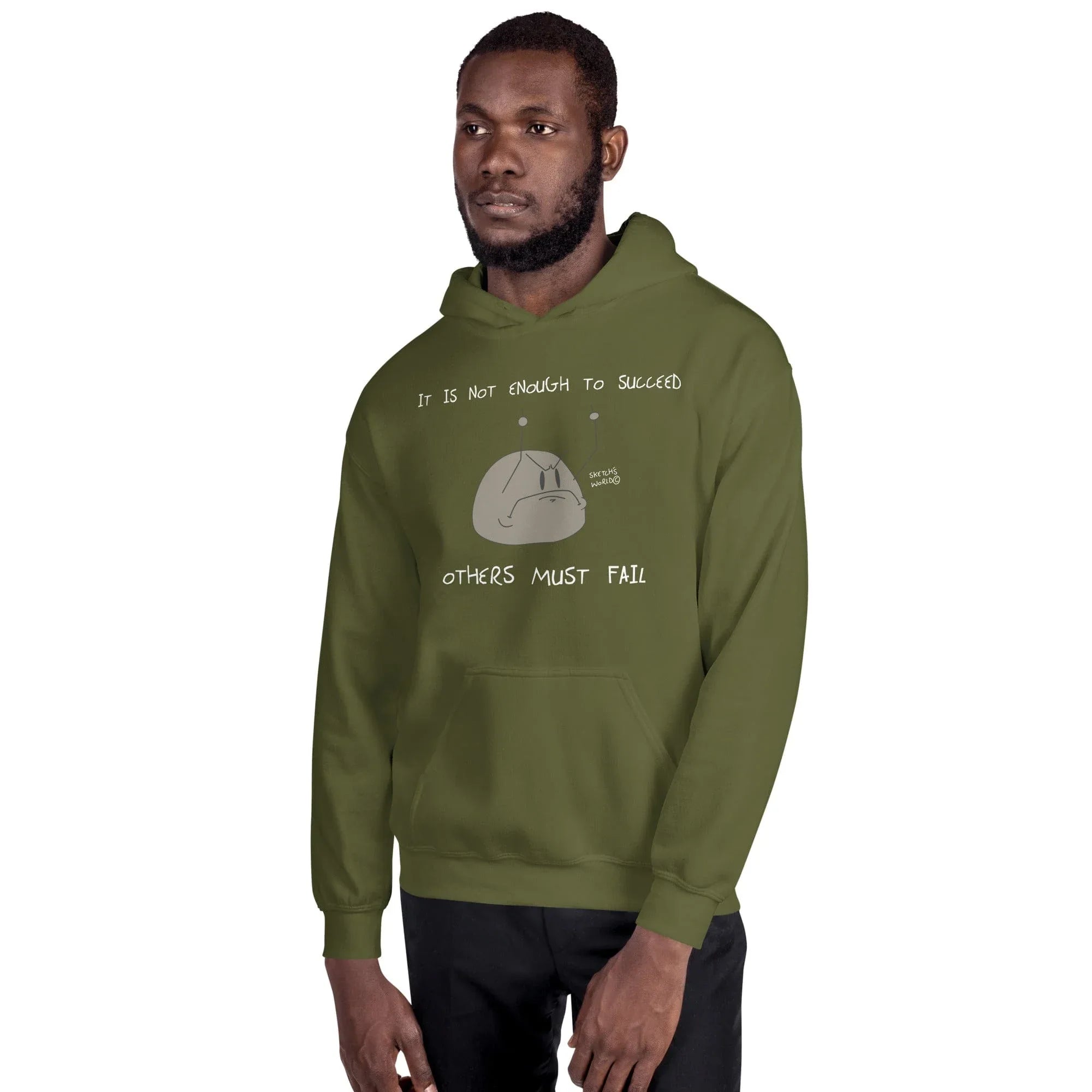 Tactical Gear Junkie Sketch's World © Officially Licensed - It Is Not Enough to Succeed Unisex Hoodie
