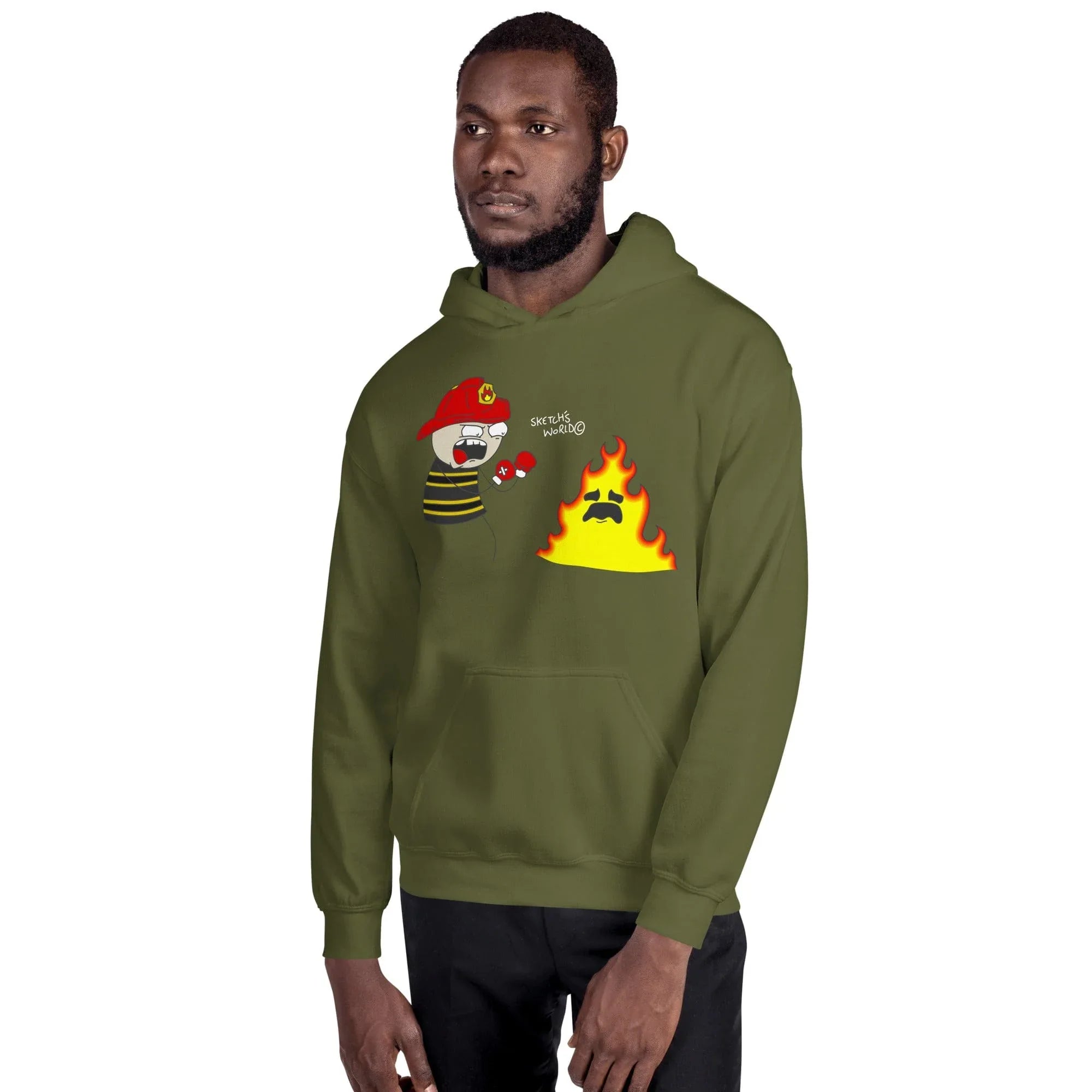 Tactical Gear Junkie Sketch's World © Officially Licensed - Firefighter Unisex Hoodie
