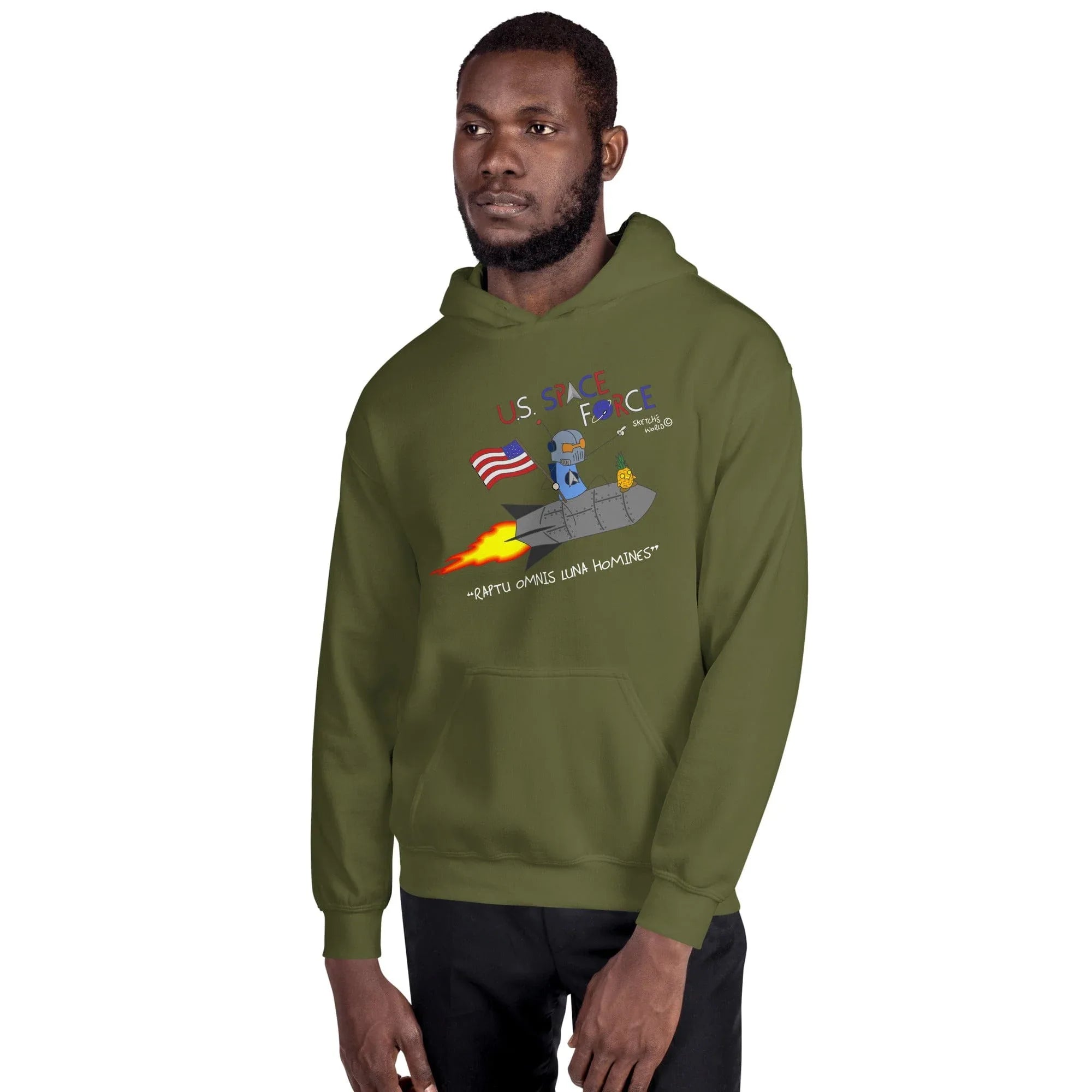 Tactical Gear Junkie Sketch's World © Officially Licensed - US Space Force Unisex Hoodie