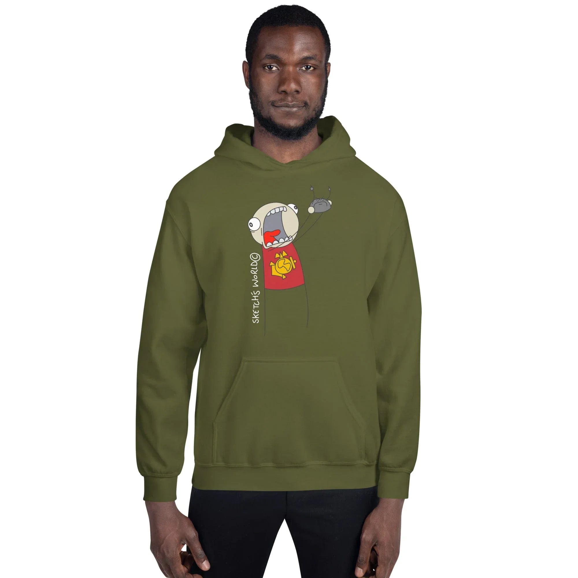 Tactical Gear Junkie Military Green / S Sketch's World © Officially Licensed - Marine & Rock Unisex Hoodie