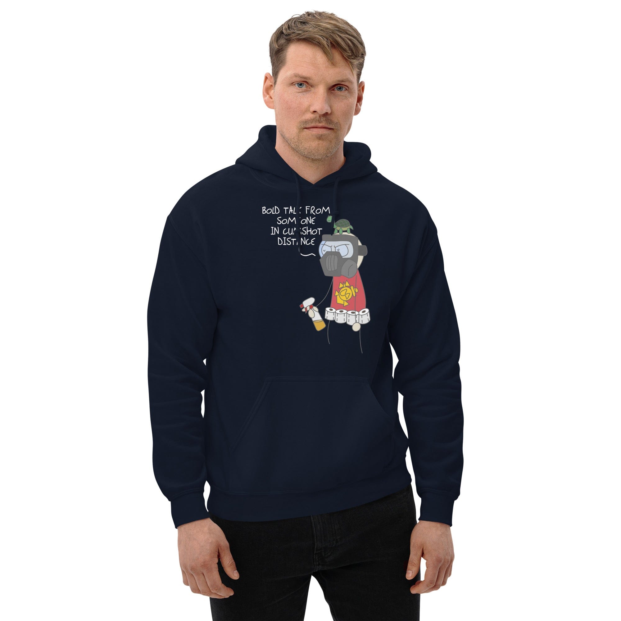 Tactical Gear Junkie Navy / S Sketch's World © Officially Licensed - Cumshot Distance Marine Unisex Hoodie