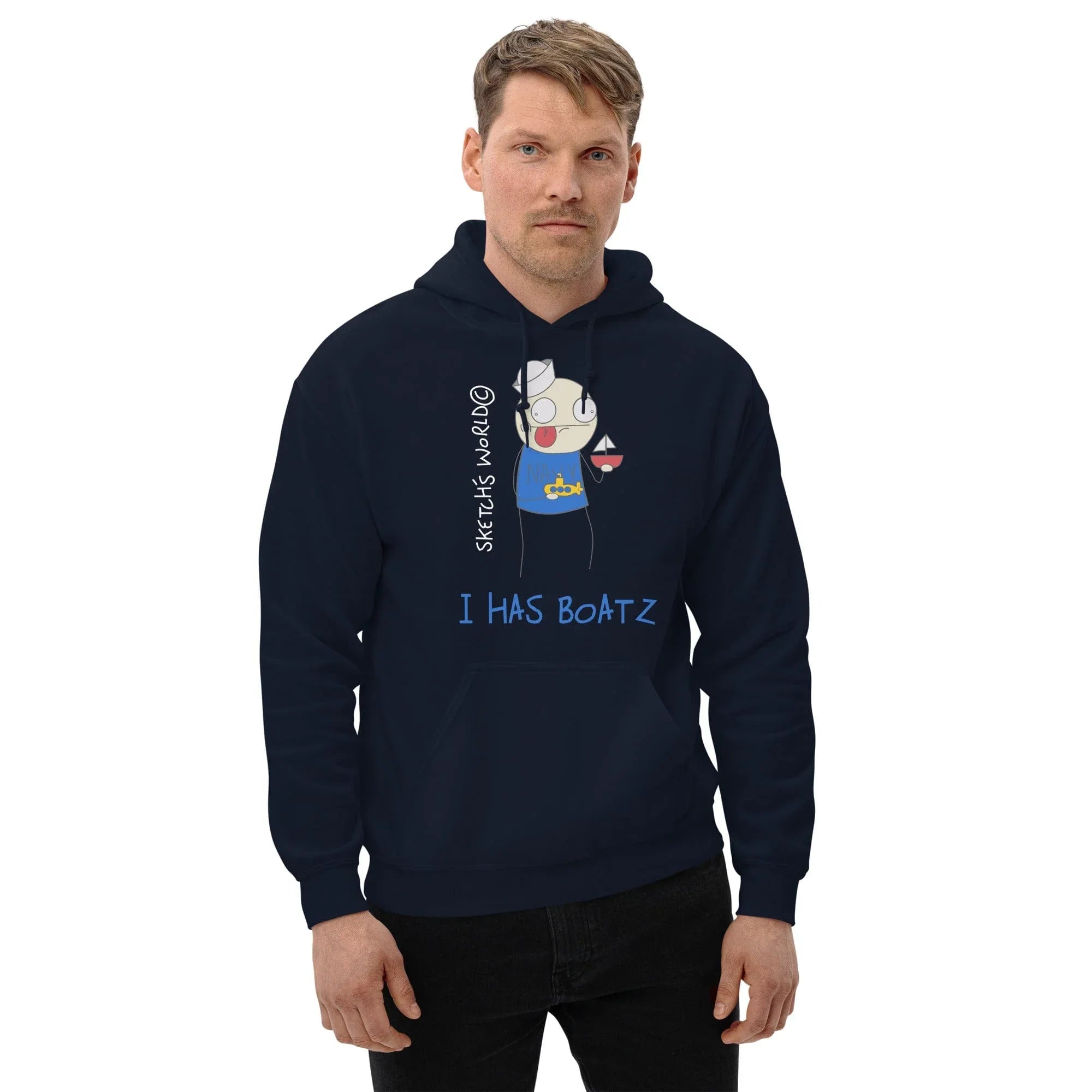 Tactical Gear Junkie Navy / S Sketch's World © Officially Licensed - I Has Boatz Unisex Hoodie