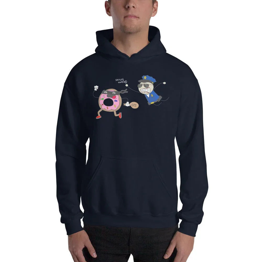 Tactical Gear Junkie Navy / S Sketch's World © Officially Licensed - Police & Donut Unisex Hoodie