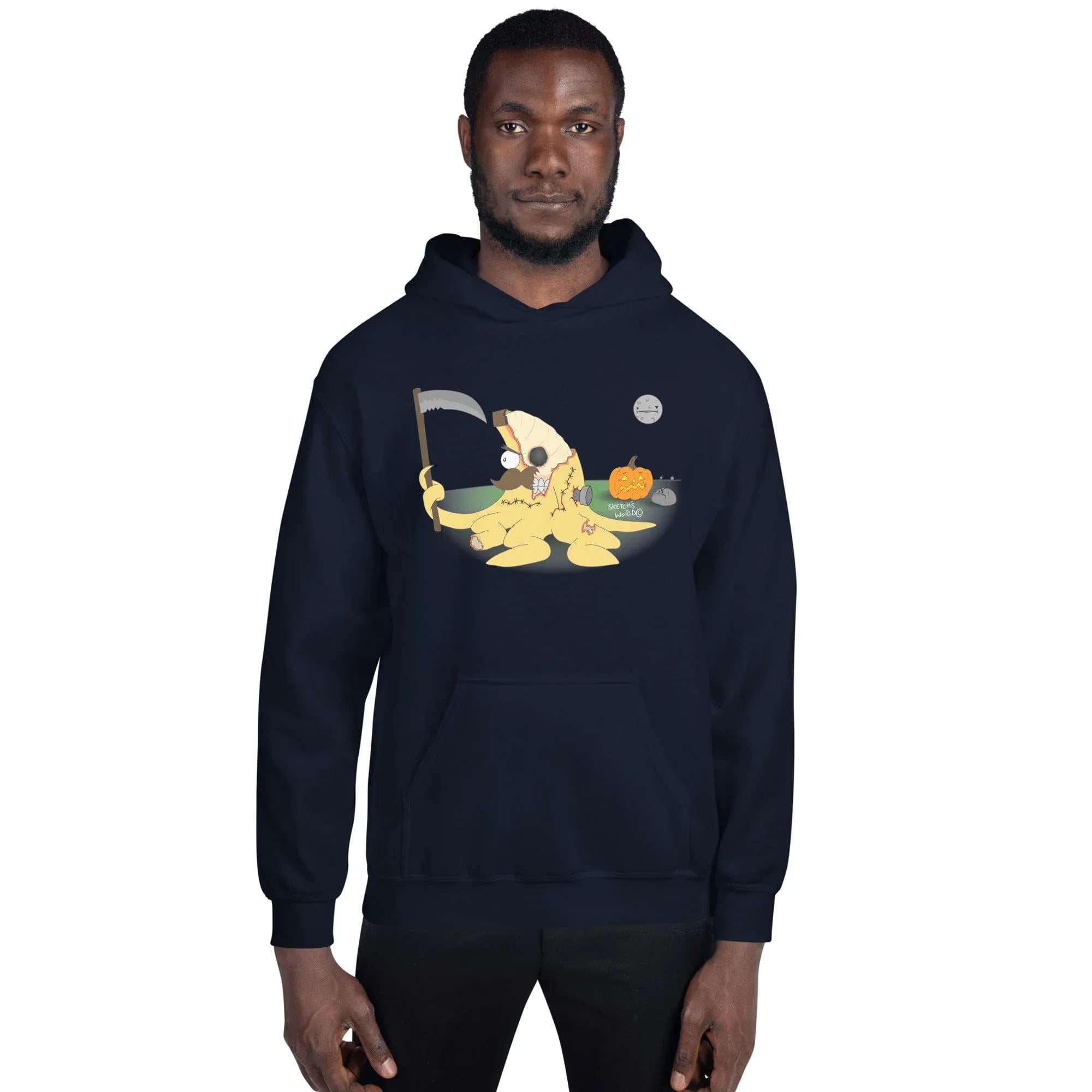 Tactical Gear Junkie Navy / S Sketch's World © Officially Licensed - Zombie Nanner Unisex Hoodie