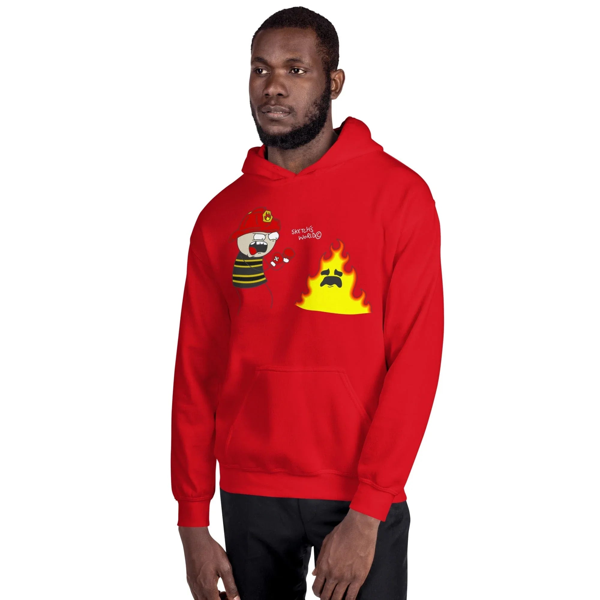 Tactical Gear Junkie Sketch's World © Officially Licensed - Firefighter Unisex Hoodie