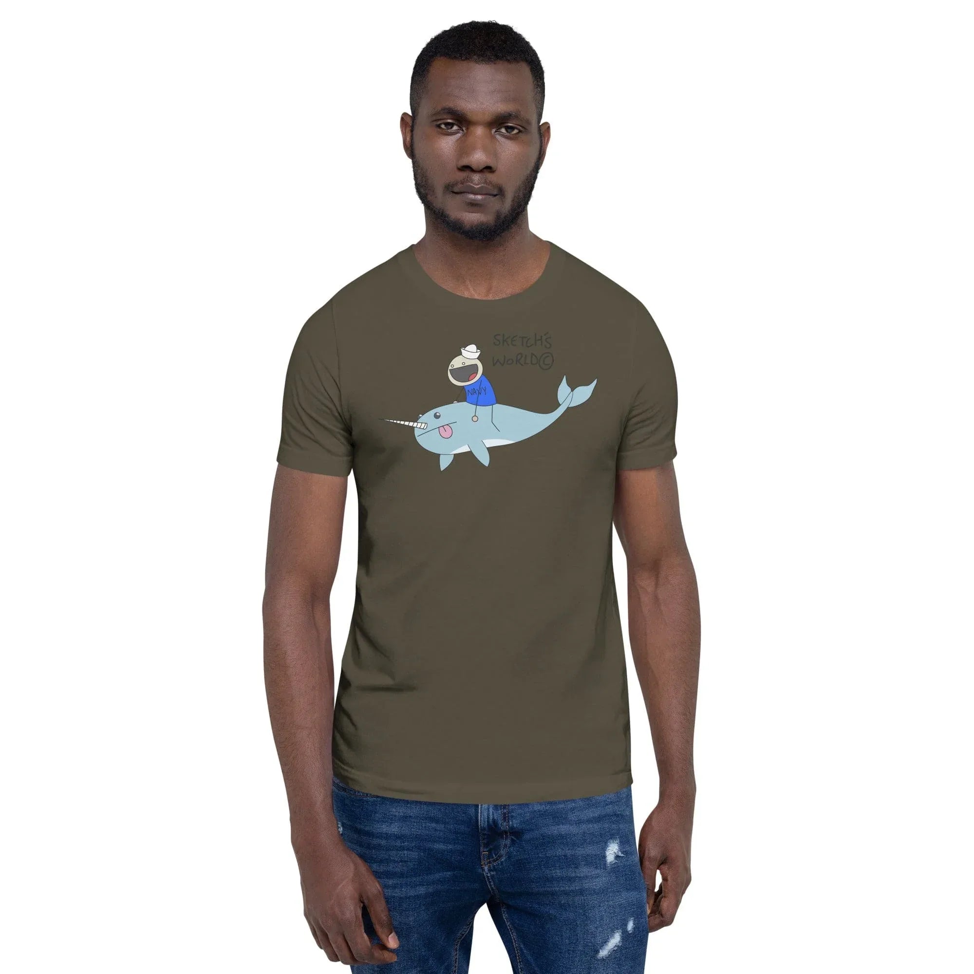 Tactical Gear Junkie Army / S Sketch's World © Officially Licensed - Navy Transport Unisex T-Shirt