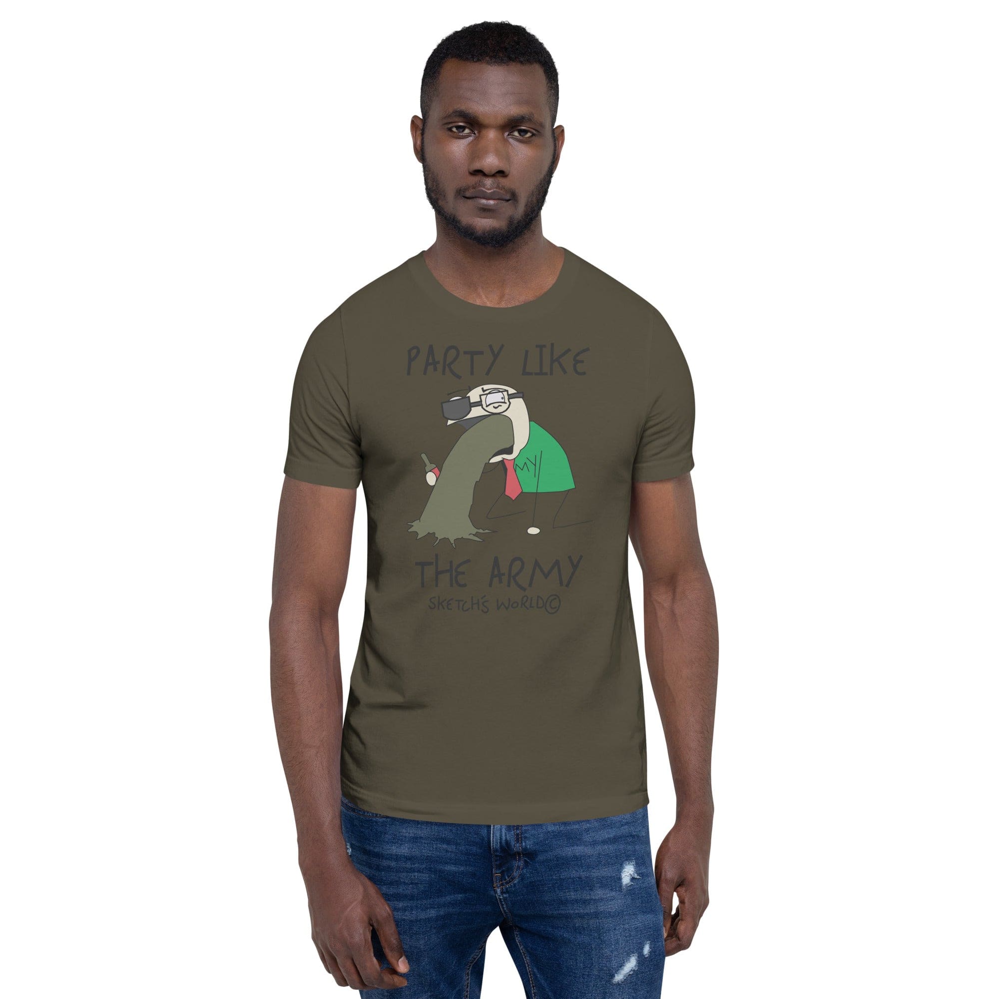 Tactical Gear Junkie Army / S Sketch's World © Officially Licensed - Party Like the Army Unisex T-Shirt