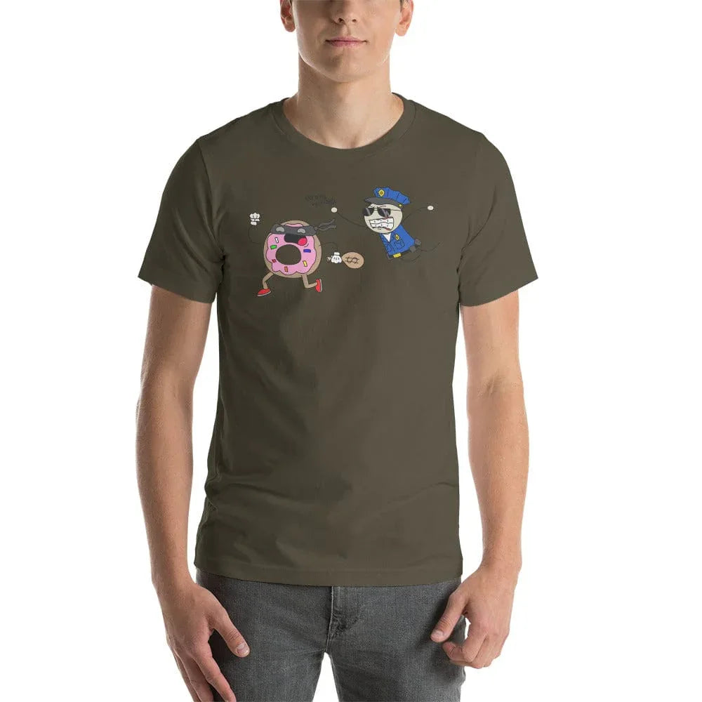 Tactical Gear Junkie Army / S Sketch's World © Officially Licensed - Police & Donut Unisex T-Shirt