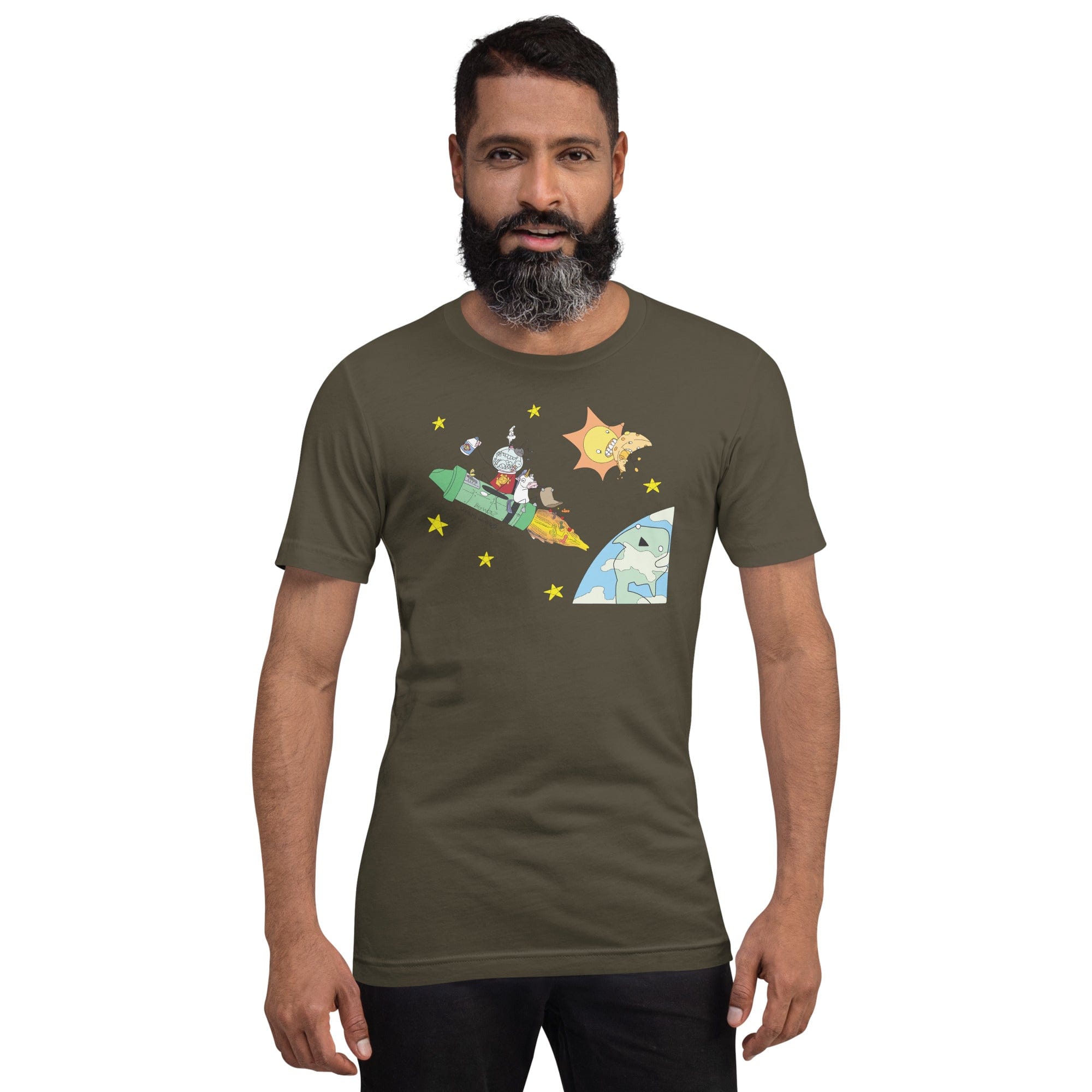 Tactical Gear Junkie Army / S Sketch's World © Officially Licensed - Marine & Rocket Unisex T-Shirt