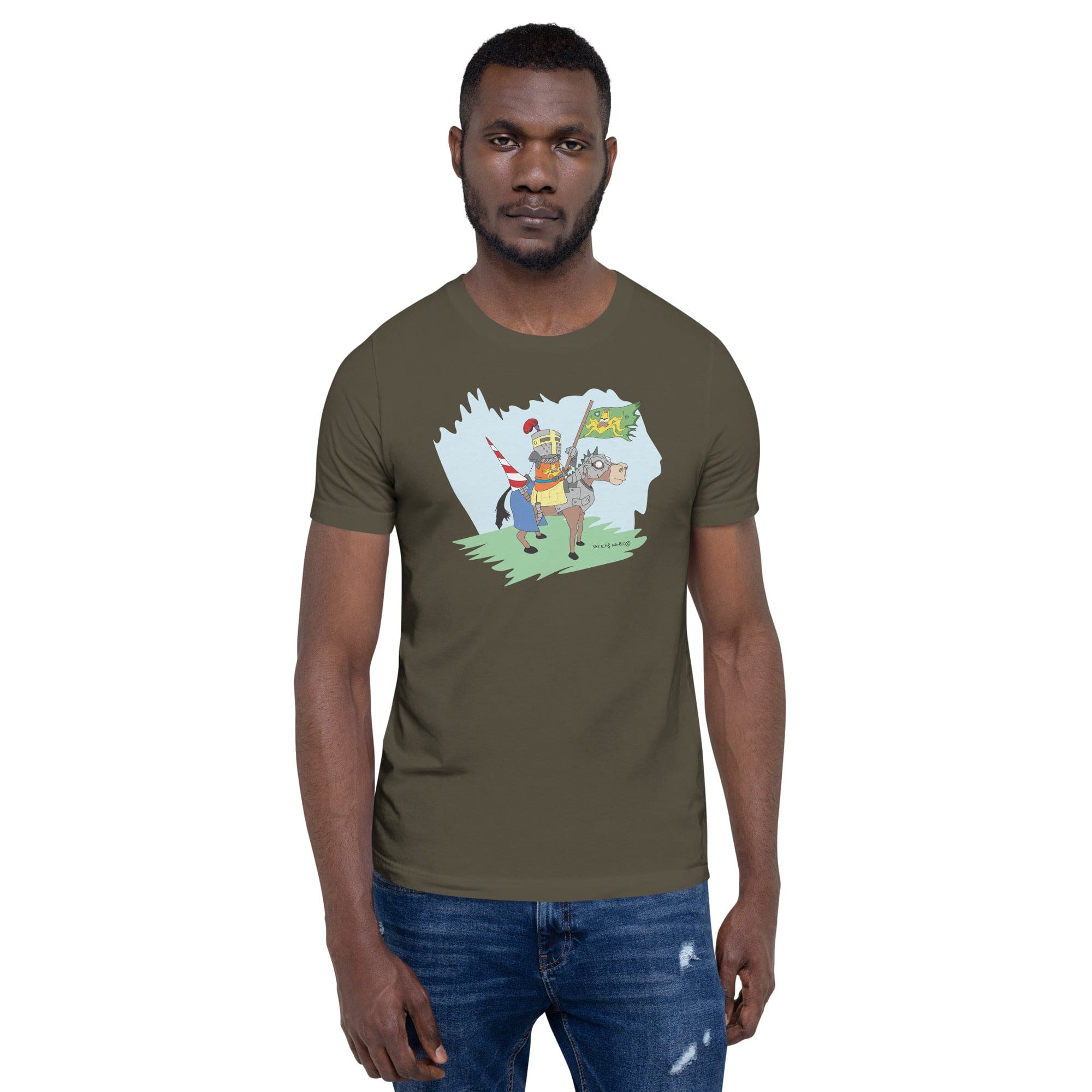 Tactical Gear Junkie Army / S Sketch's World © Officially Licensed - Knight on Horse Unisex T-Shirt