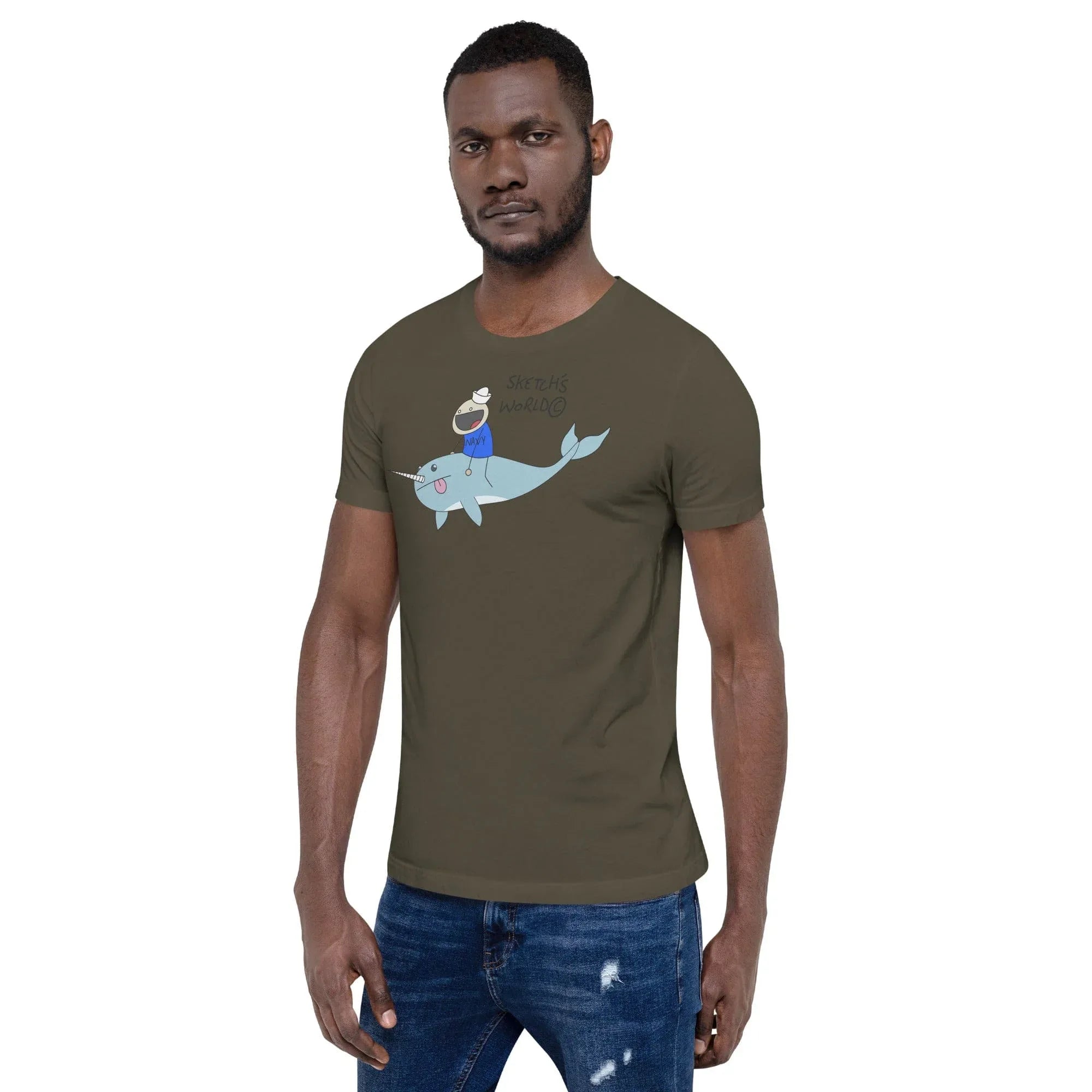 Tactical Gear Junkie Sketch's World © Officially Licensed - Navy Transport Unisex T-Shirt