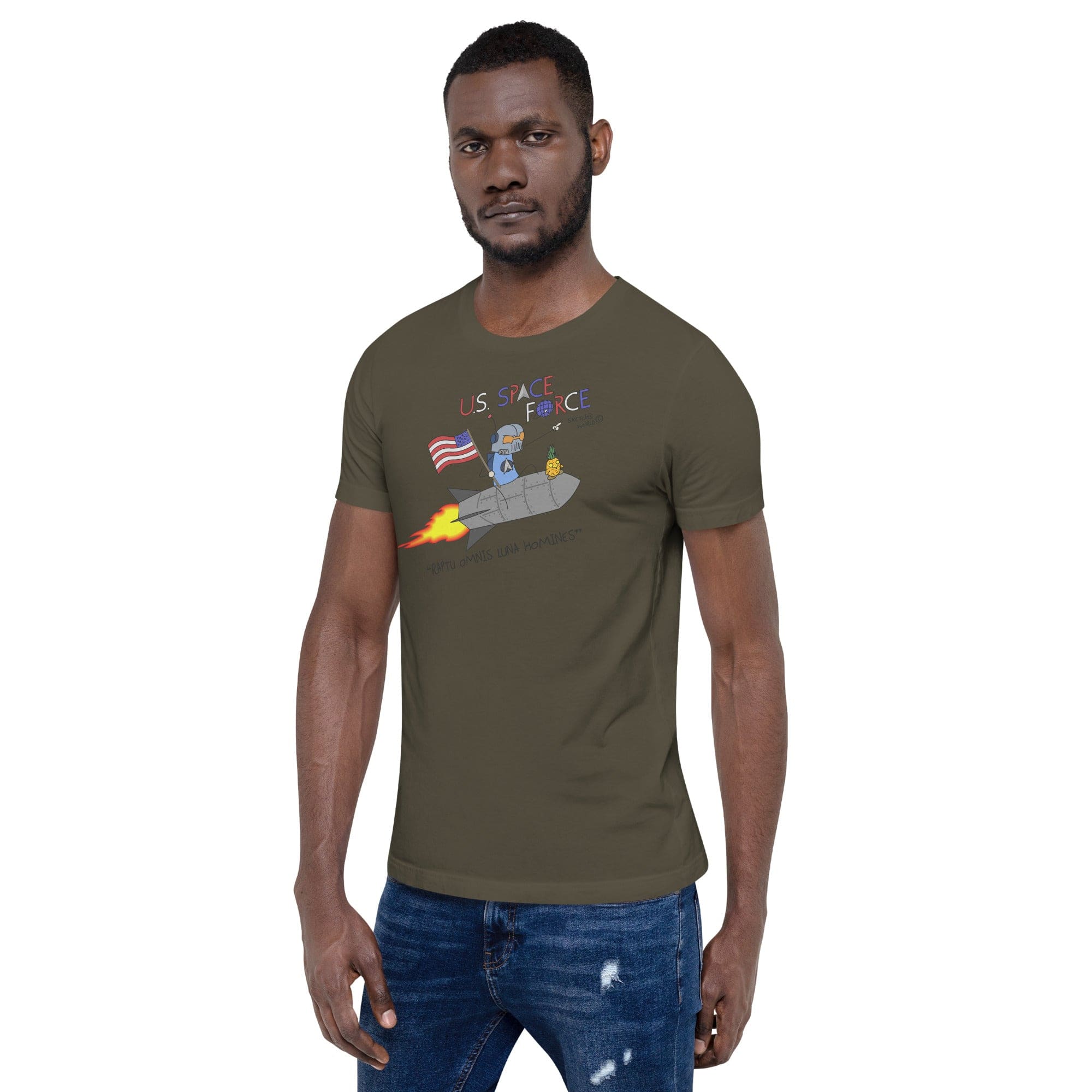Tactical Gear Junkie Sketch's World © Officially Licensed - US Space Force Unisex T-Shirt