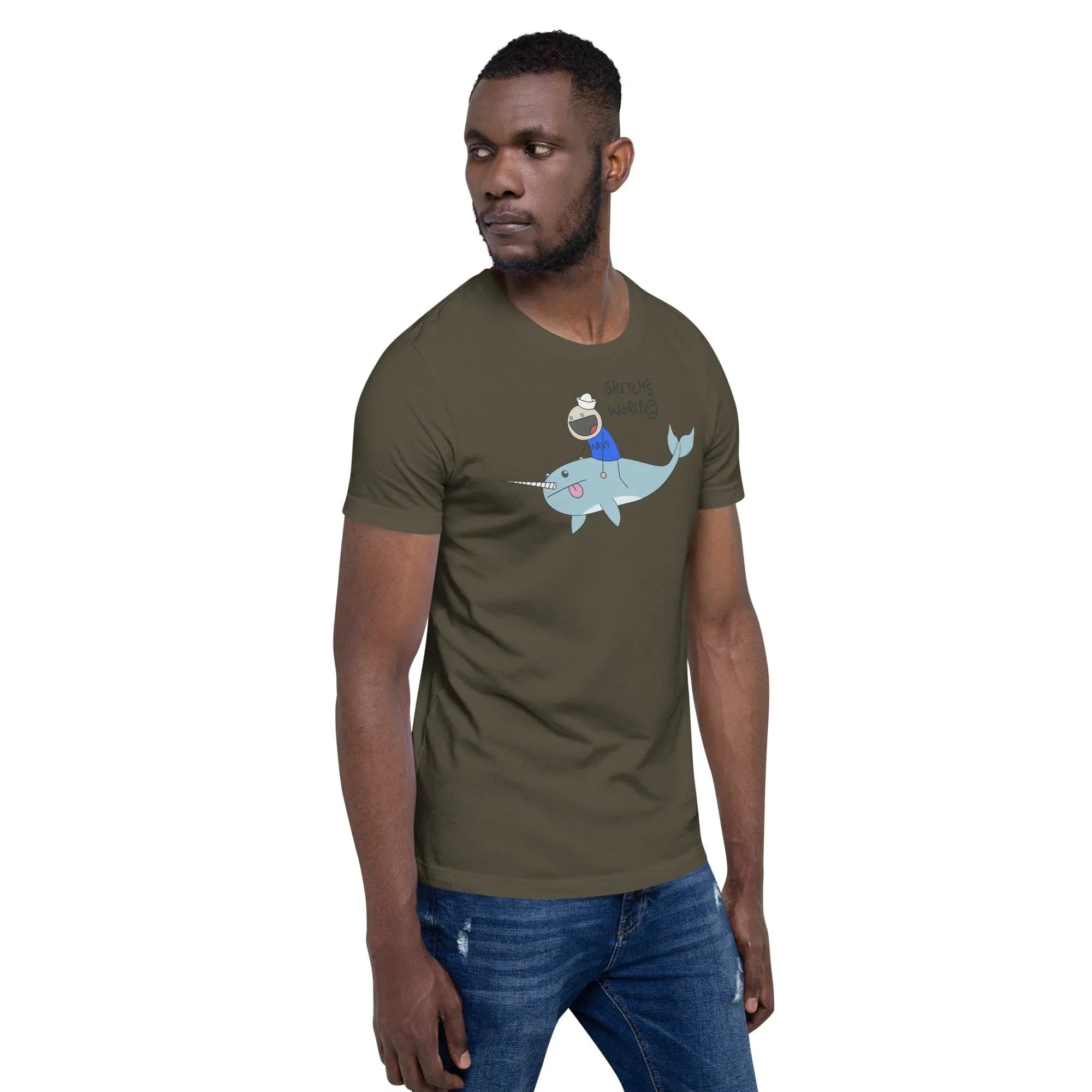 Tactical Gear Junkie Sketch's World © Officially Licensed - Navy Transport Unisex T-Shirt