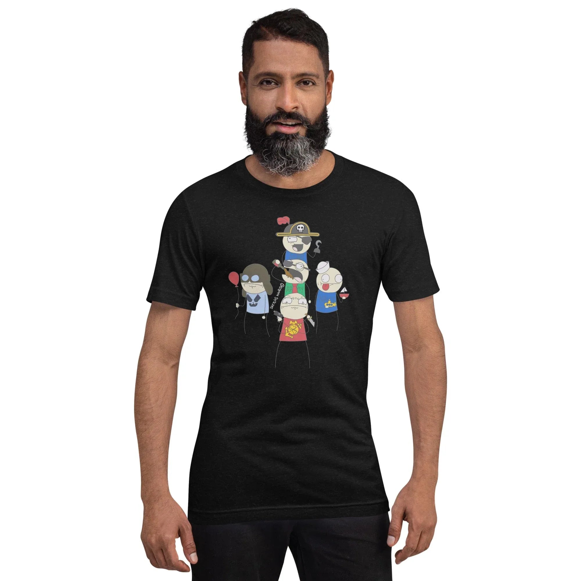Tactical Gear Junkie Black Heather / XS Sketch's World © Officially Licensed - 5 Branches Unisex T-Shirt