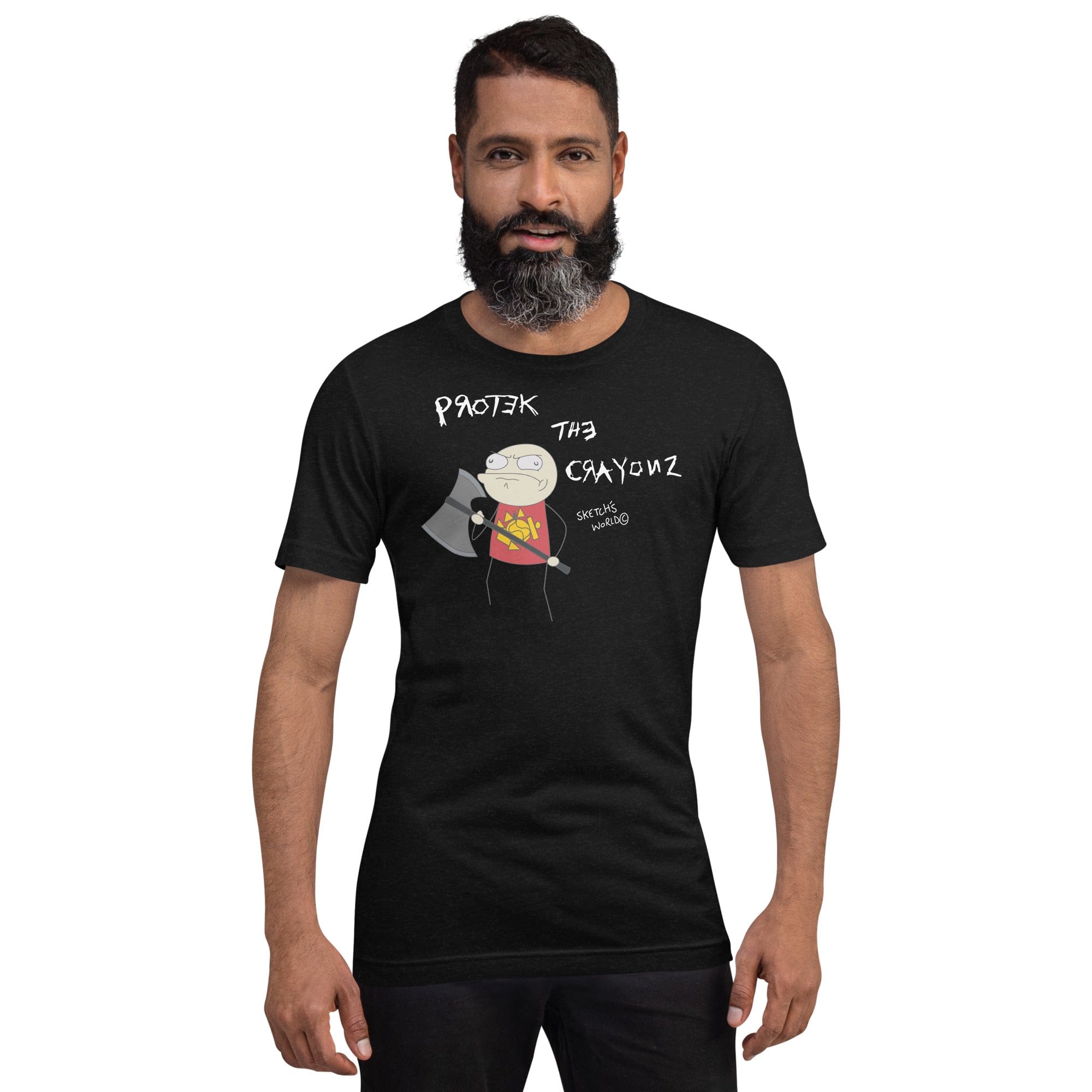 Tactical Gear Junkie Black Heather / XS Sketch's World © Officially Licensed - Protect the Crayonz Marine Unisex T-Shirt