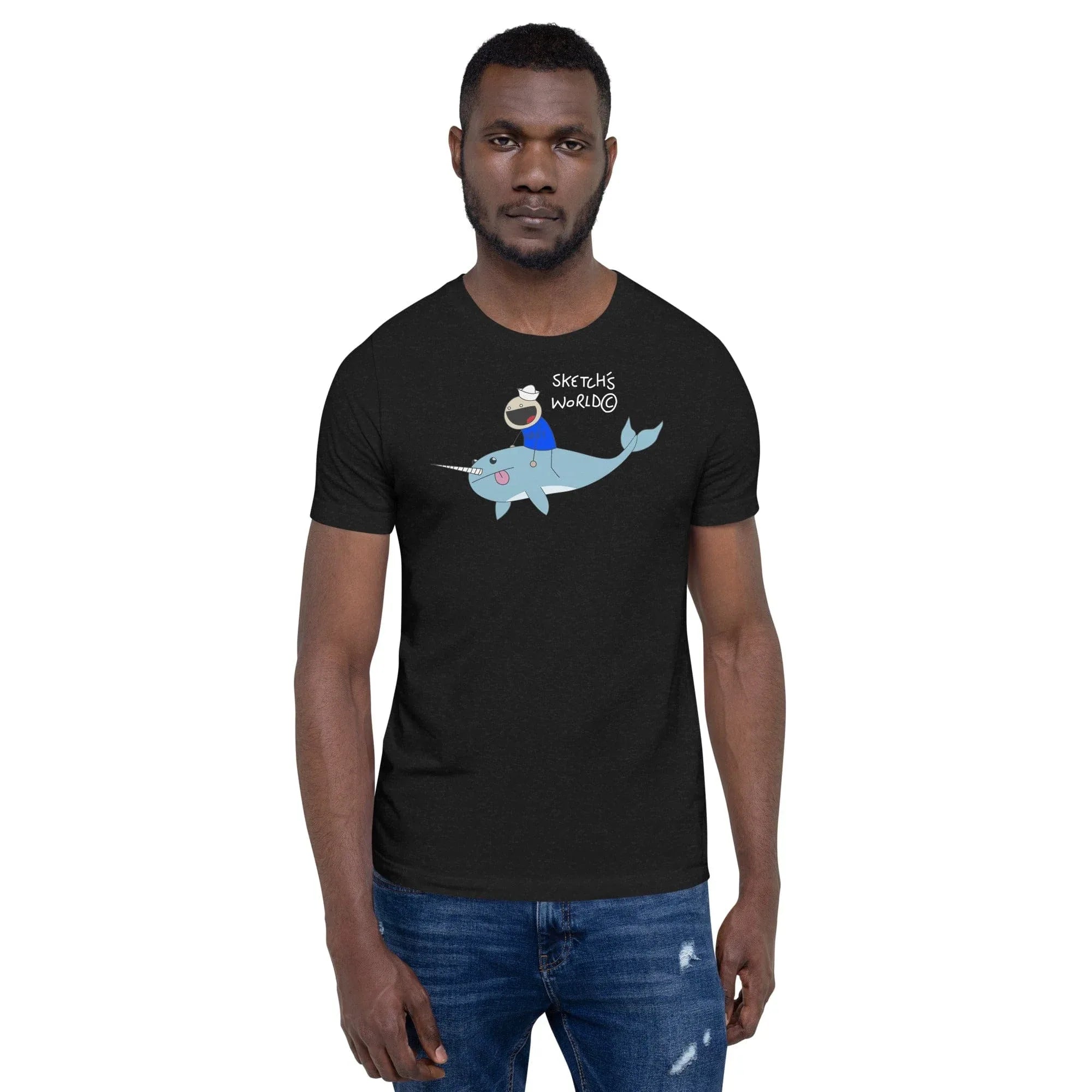 Tactical Gear Junkie Black Heather / XS Sketch's World © Officially Licensed - Navy Transport Unisex T-Shirt