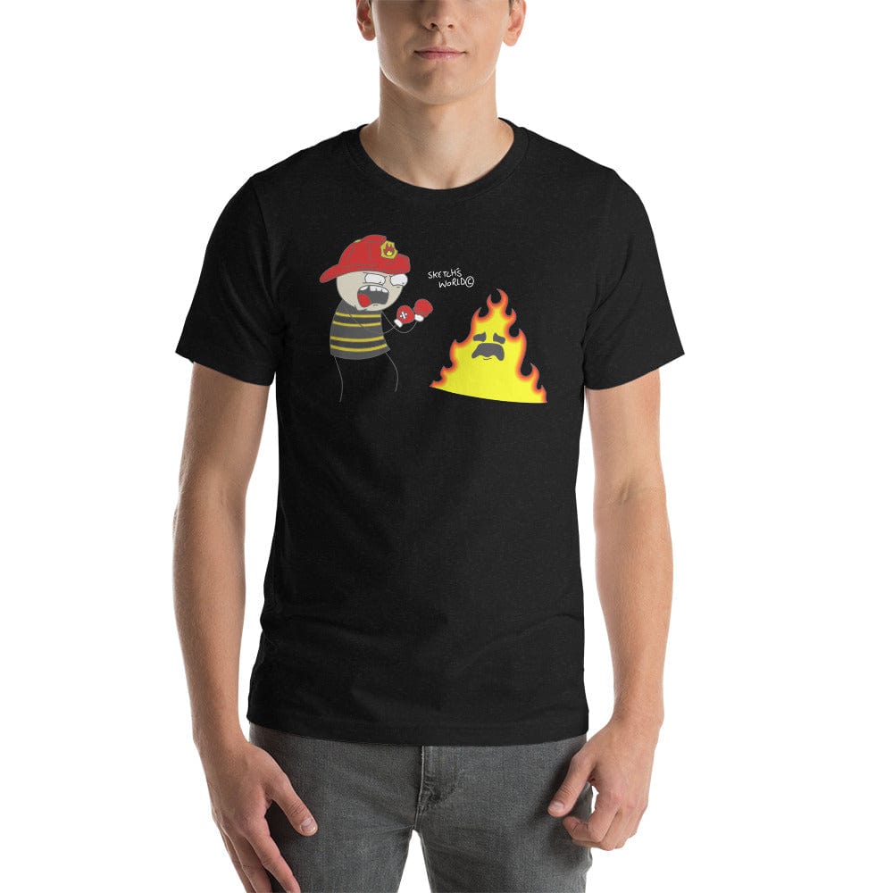 Tactical Gear Junkie Black Heather / XS Sketch's World © Officially Licensed - Firefighter Unisex T-Shirt