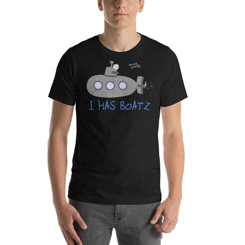 Tactical Gear Junkie Black Heather / XS Sketch's World © Officially Licensed - Navy Submarine Unisex T-Shirt