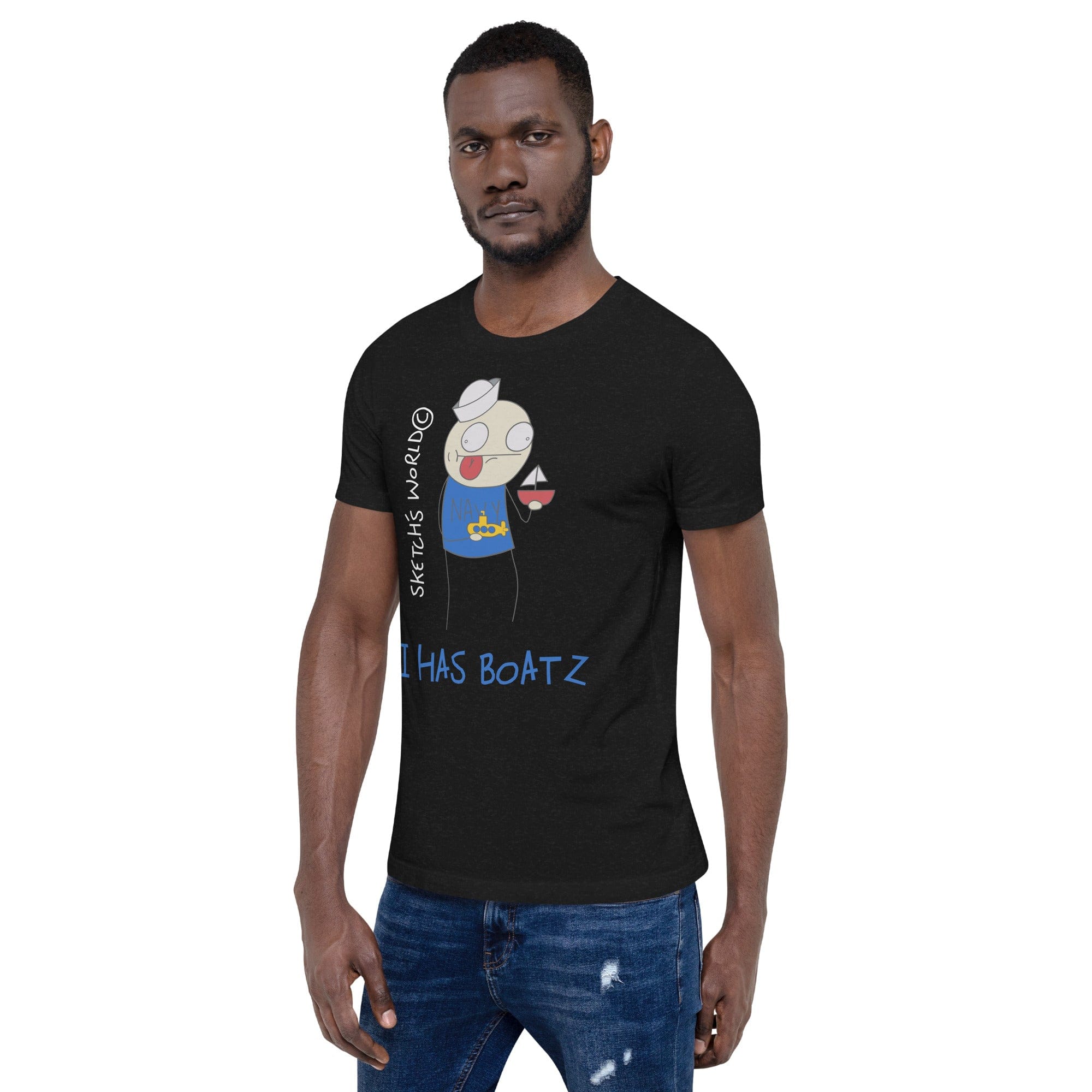 Tactical Gear Junkie Sketch's World © Officially Licensed - I Has Boatz Navy Unisex T-Shirt
