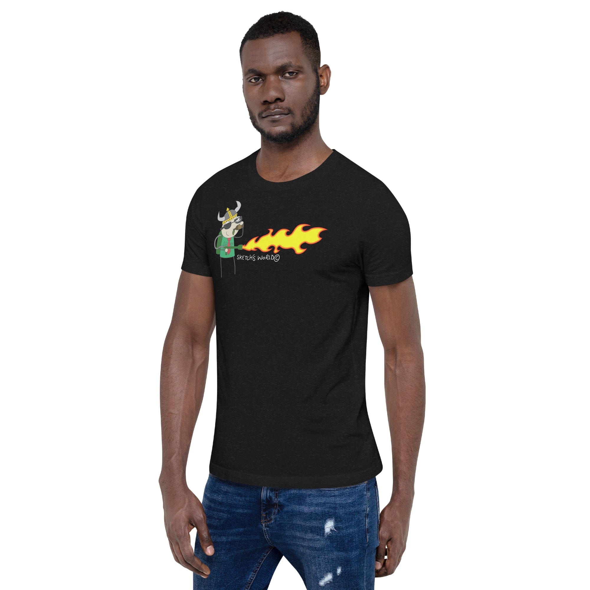 Tactical Gear Junkie Sketch's World © Officially Licensed - Army Flamethrower Unisex T-Shirt