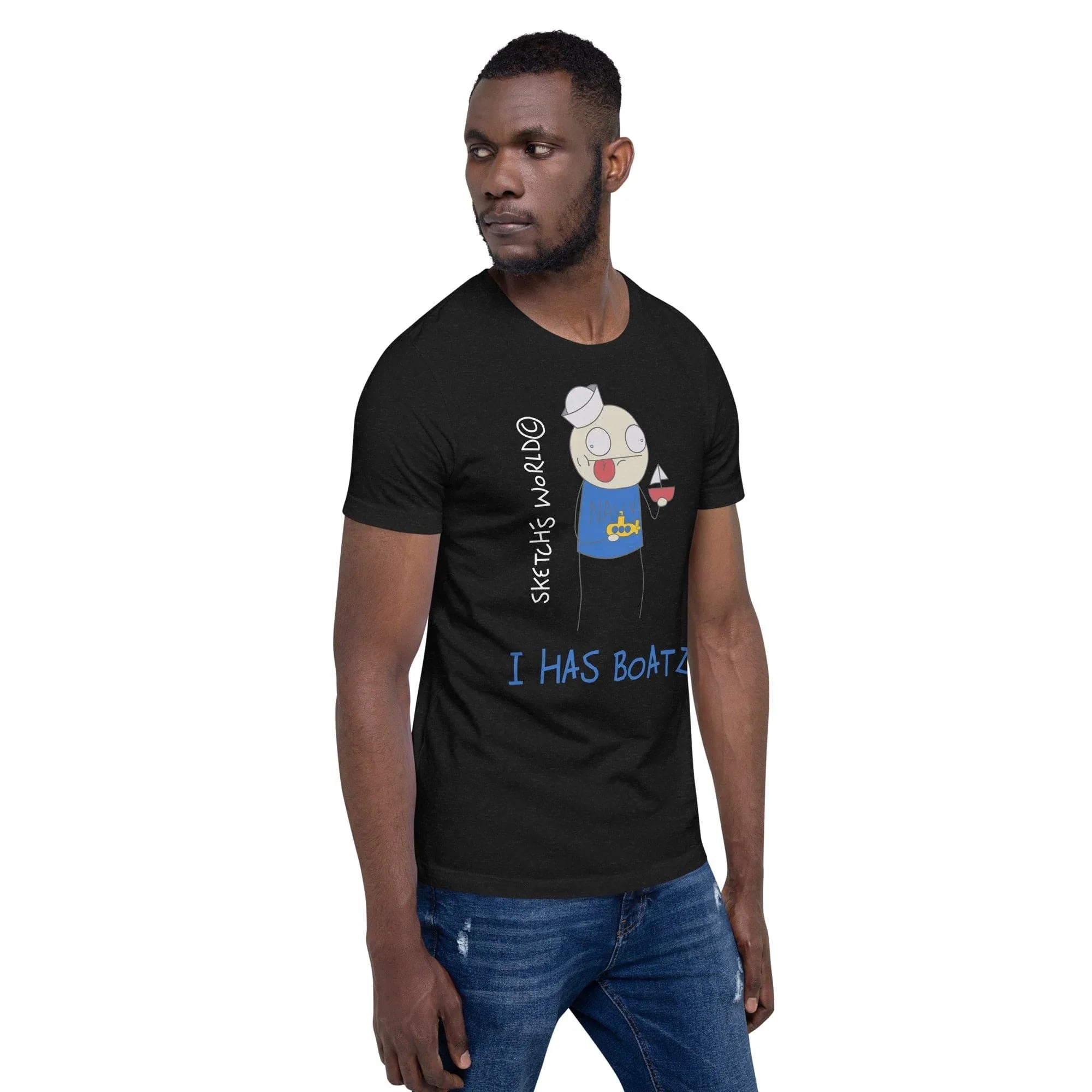 Tactical Gear Junkie Sketch's World © Officially Licensed - I Has Boatz Navy Unisex T-Shirt