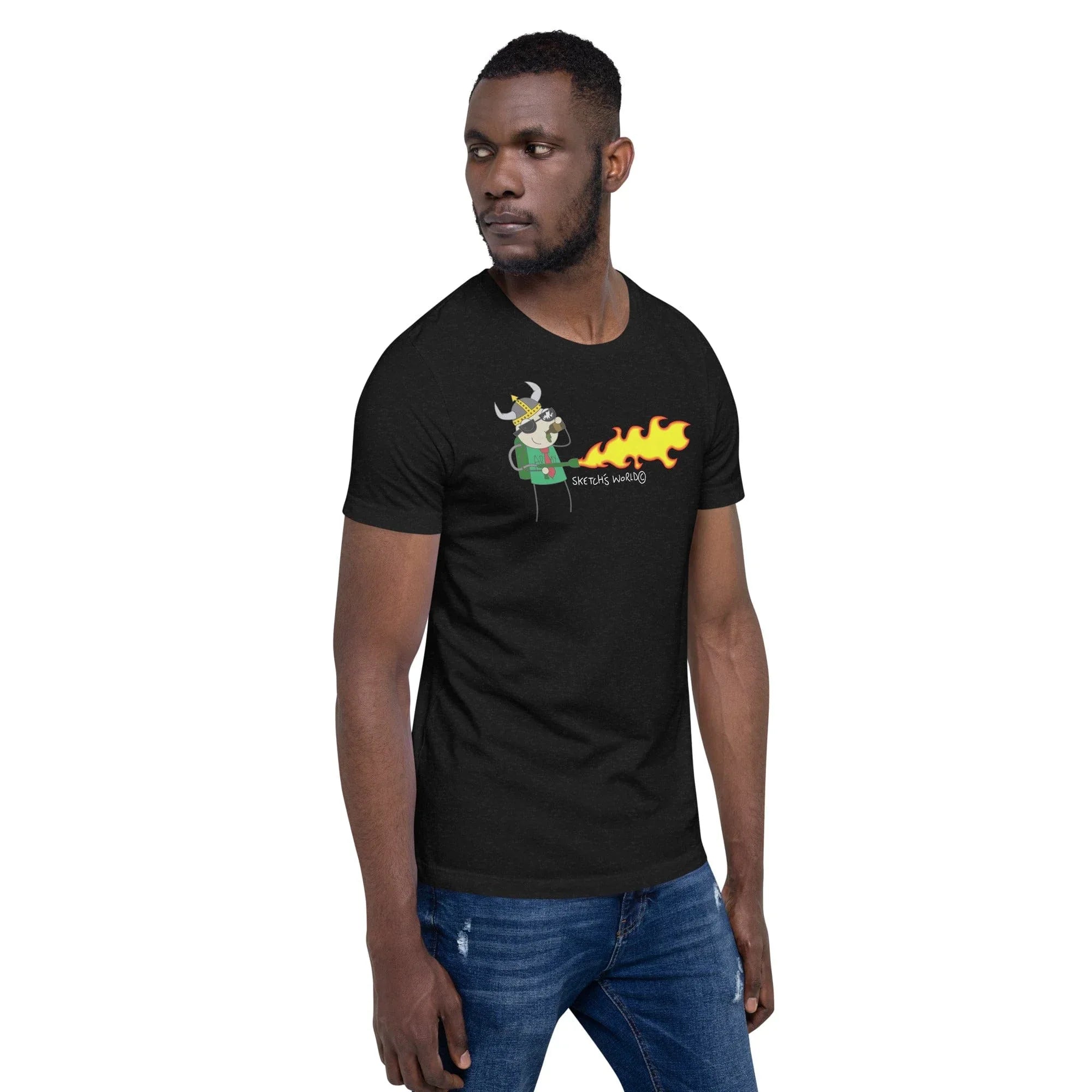 Tactical Gear Junkie Sketch's World © Officially Licensed - Army Flamethrower Unisex T-Shirt