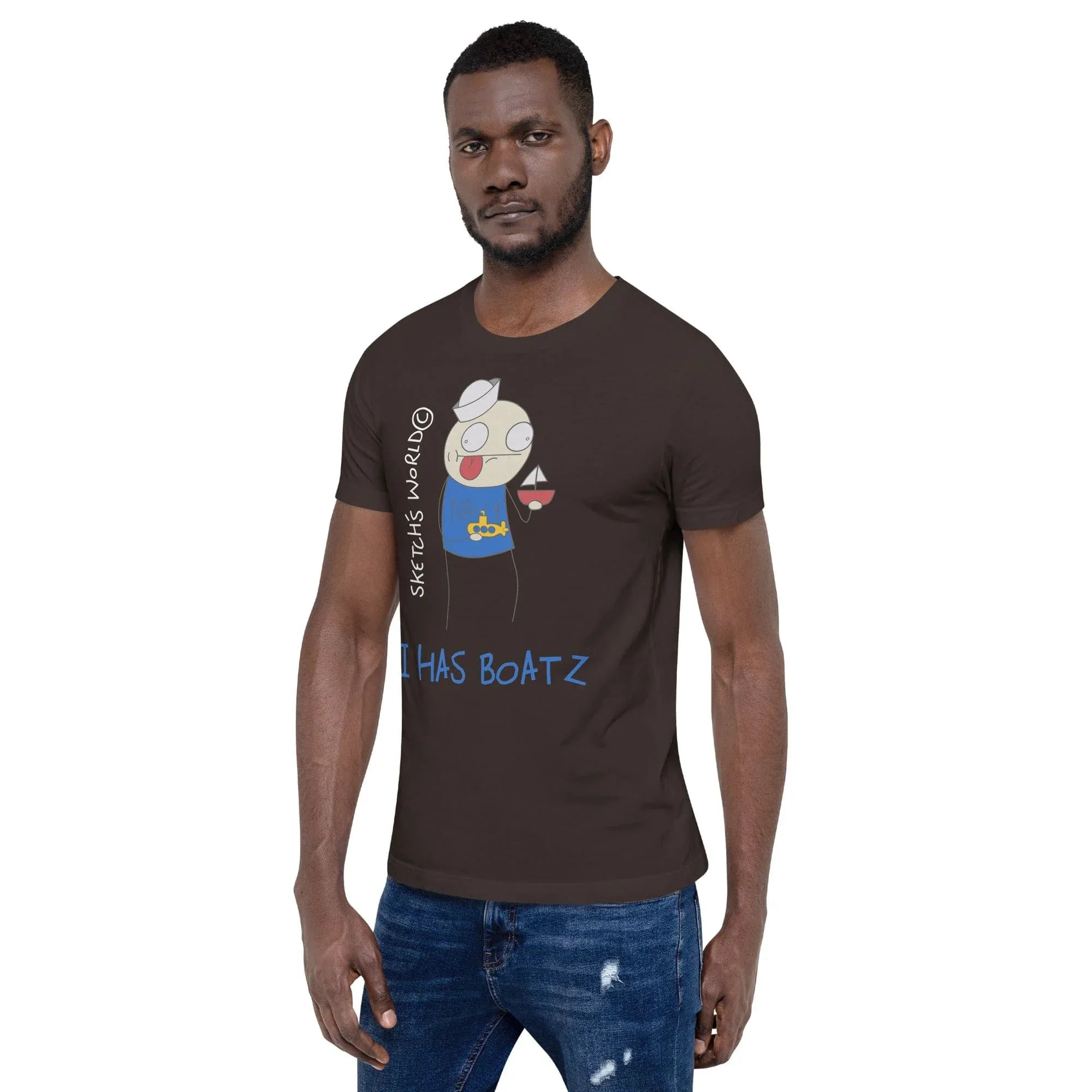 Tactical Gear Junkie Sketch's World © Officially Licensed - I Has Boatz Navy Unisex T-Shirt
