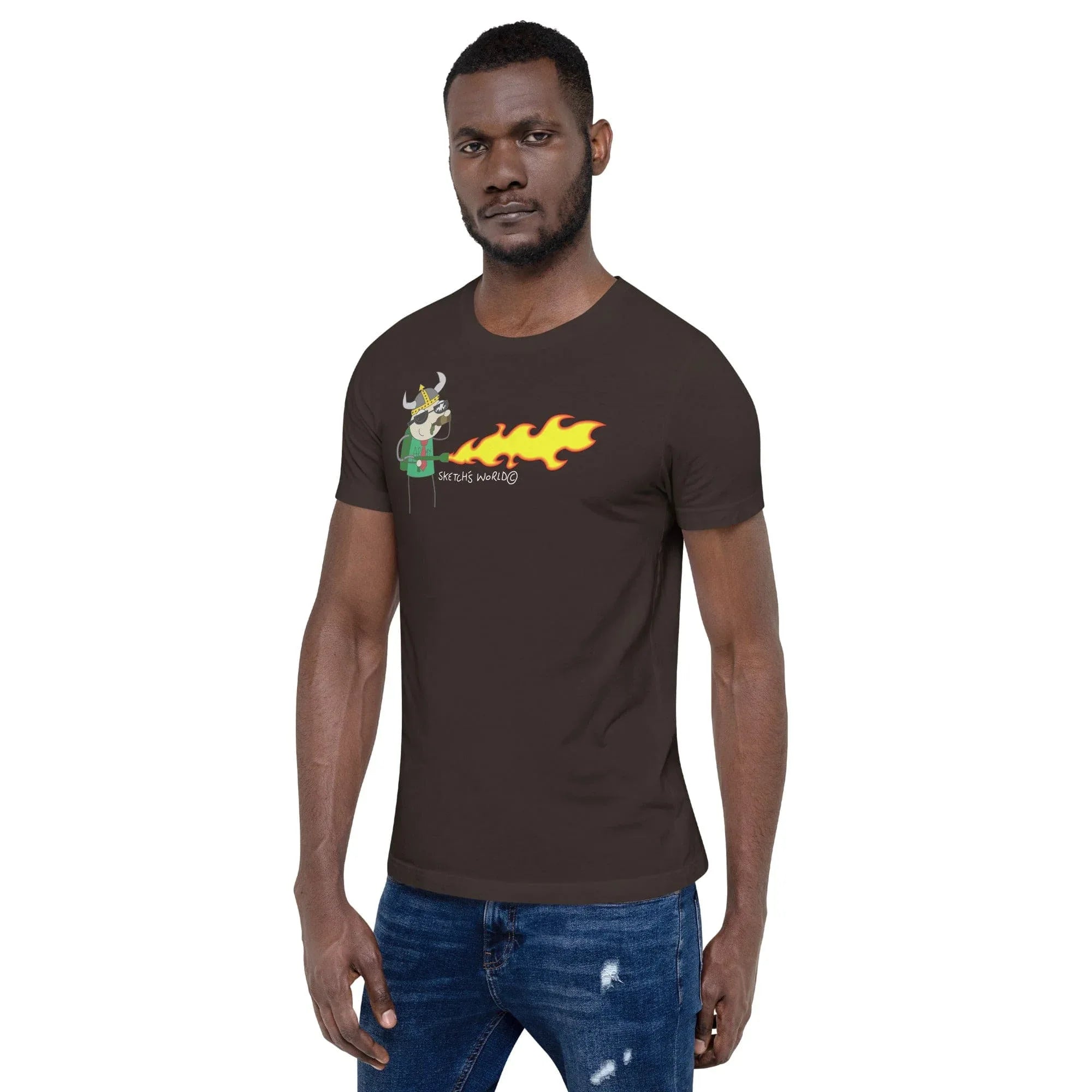Tactical Gear Junkie Sketch's World © Officially Licensed - Army Flamethrower Unisex T-Shirt