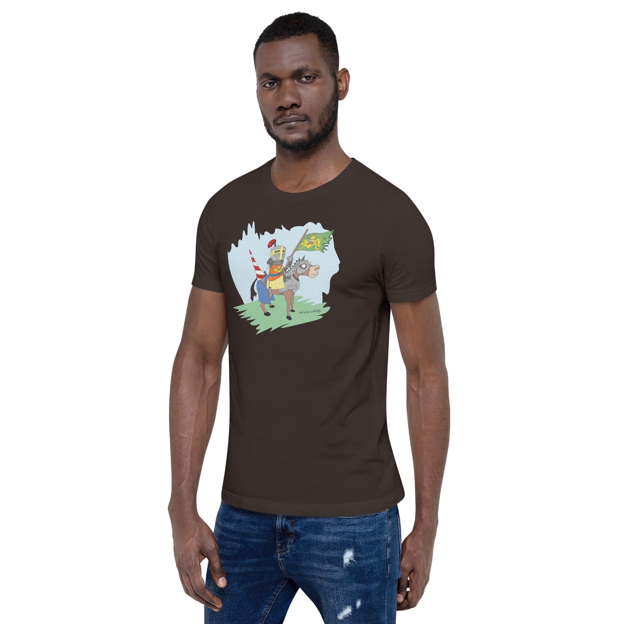 Tactical Gear Junkie Sketch's World © Officially Licensed - Knight on Horse Unisex T-Shirt