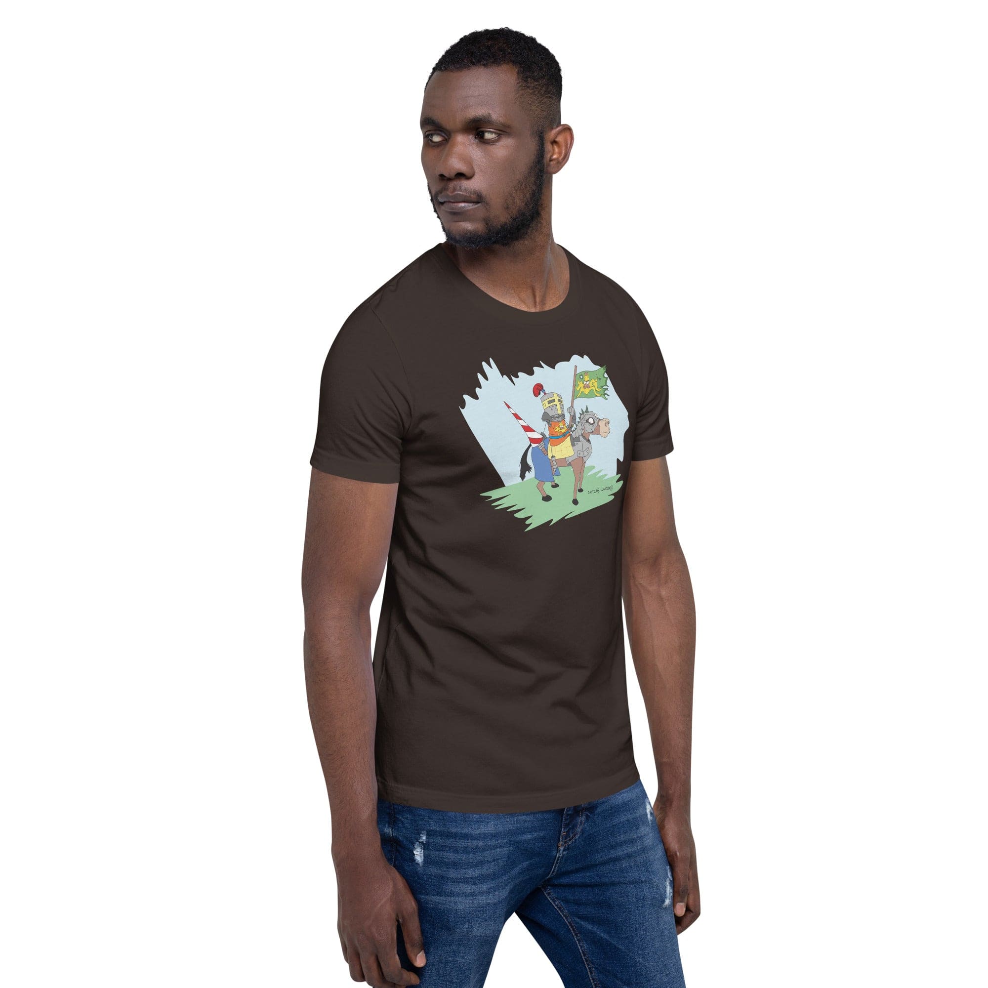 Tactical Gear Junkie Sketch's World © Officially Licensed - Knight on Horse Unisex T-Shirt