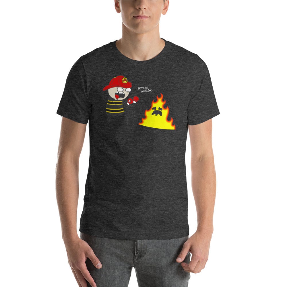 Tactical Gear Junkie Dark Grey Heather / XS Sketch's World © Officially Licensed - Firefighter Unisex T-Shirt