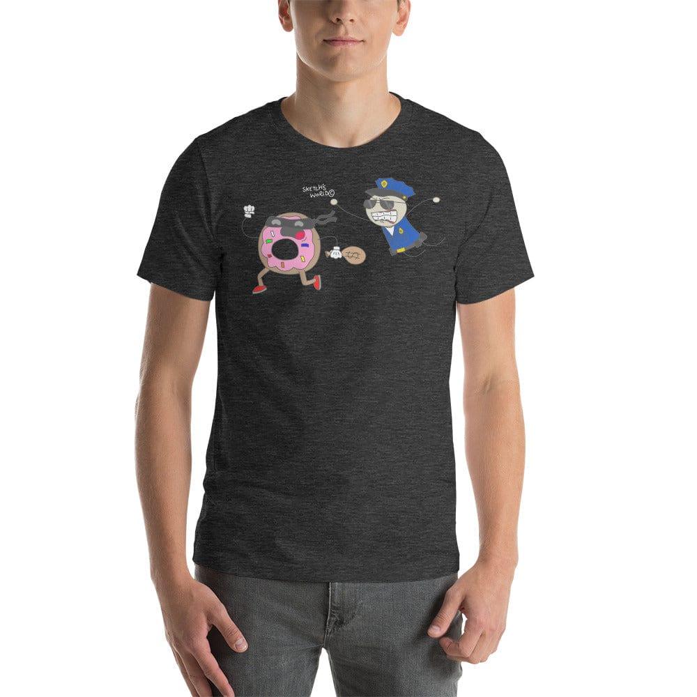 Tactical Gear Junkie Dark Grey Heather / XS Sketch's World © Officially Licensed - Police & Donut Unisex T-Shirt