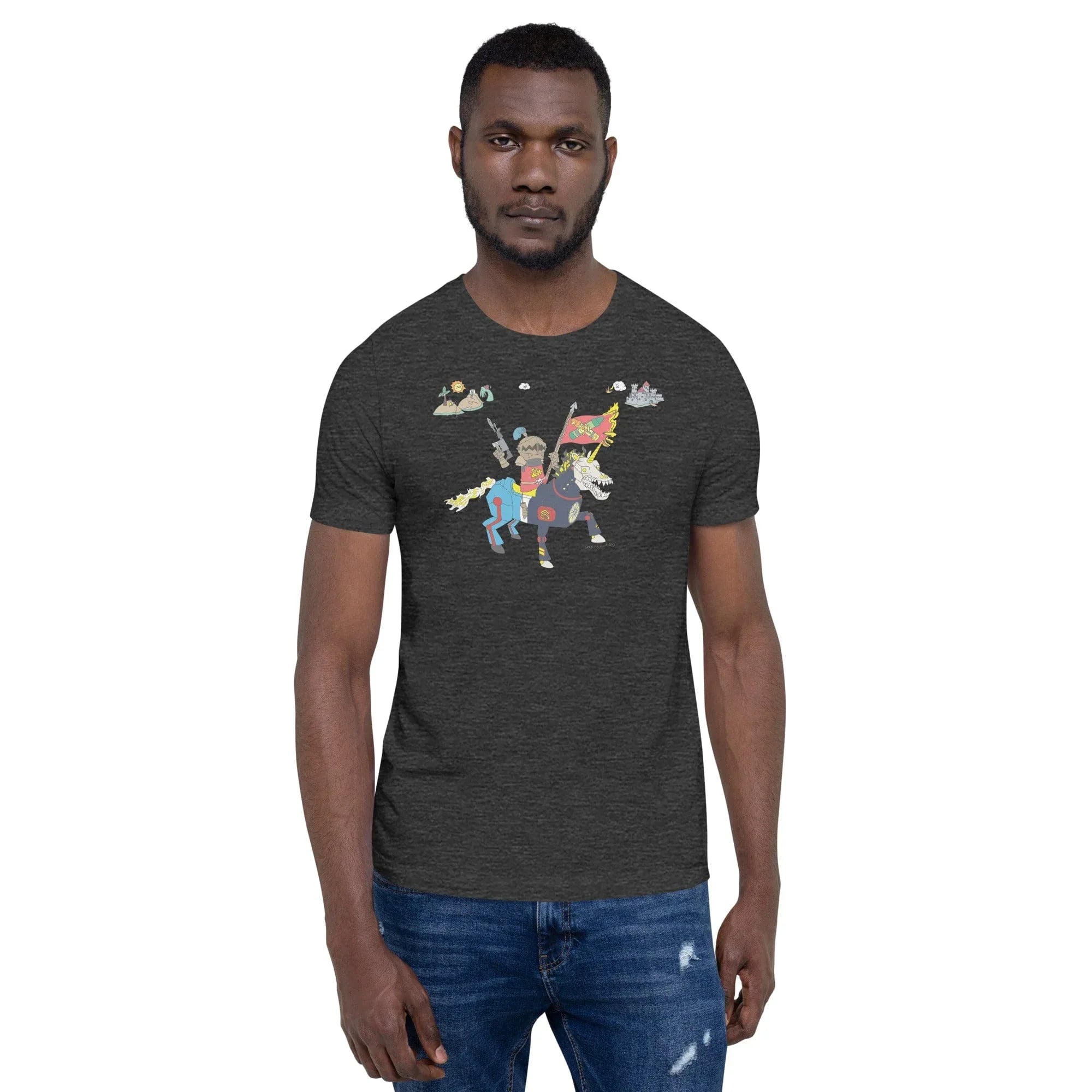 Tactical Gear Junkie Dark Grey Heather / XS Sketch's World © Officially Licensed - Mechapony Unisex T-Shirt