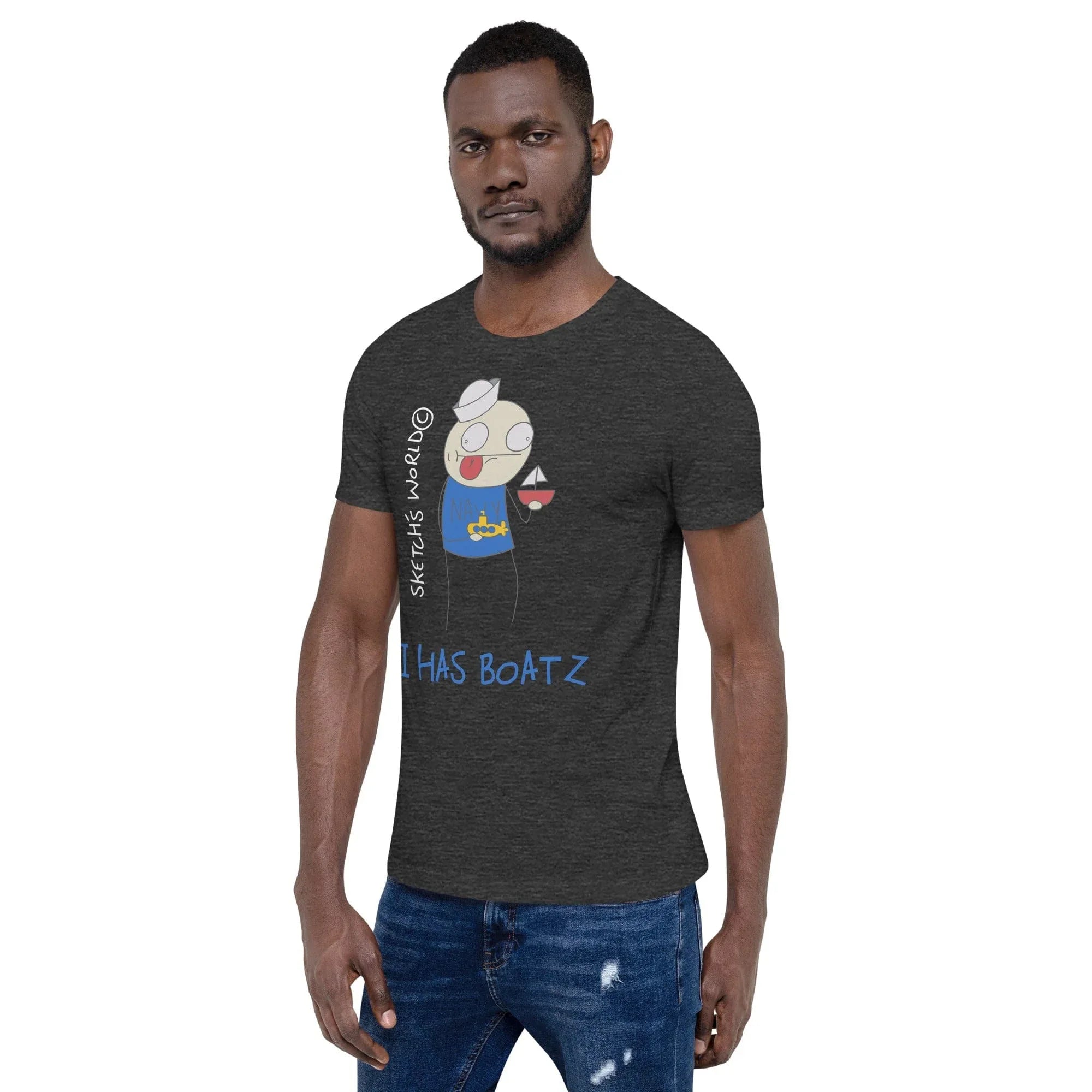 Tactical Gear Junkie Sketch's World © Officially Licensed - I Has Boatz Navy Unisex T-Shirt