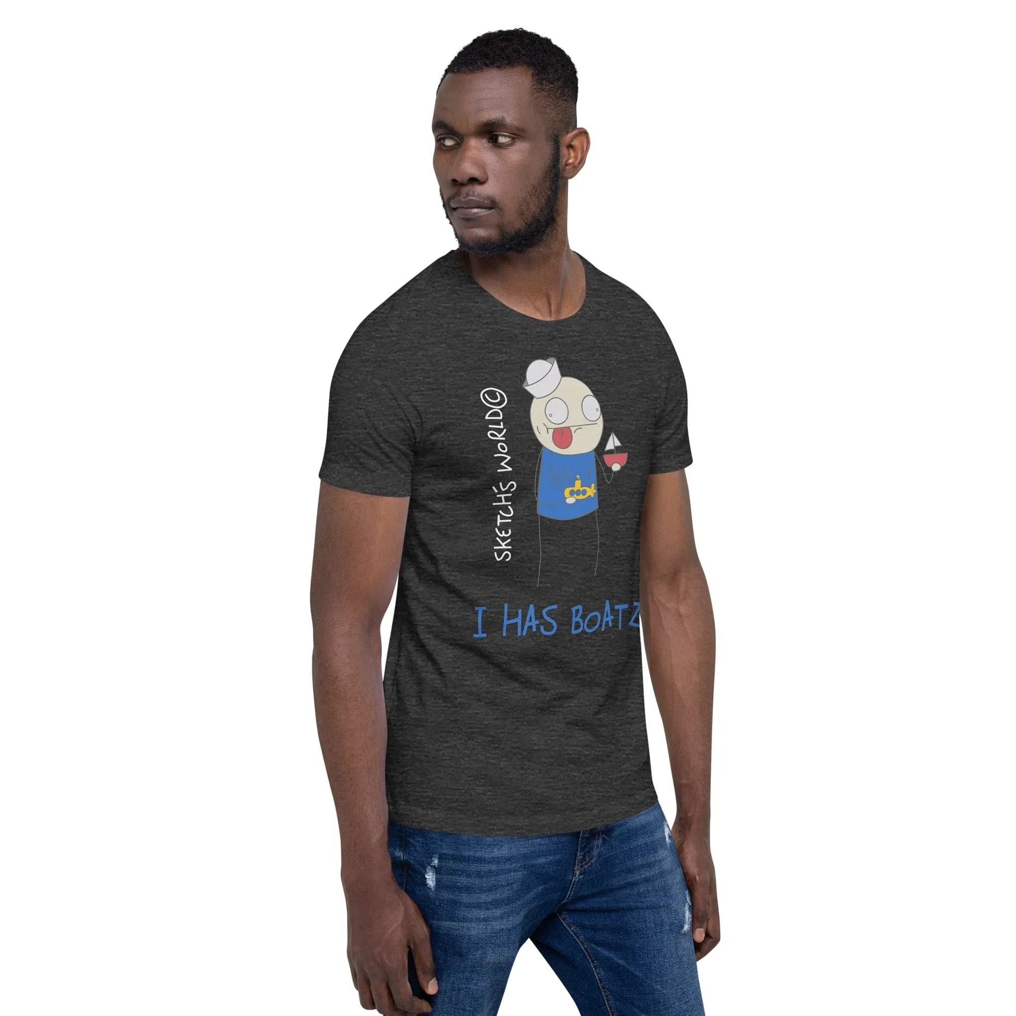 Tactical Gear Junkie Sketch's World © Officially Licensed - I Has Boatz Navy Unisex T-Shirt