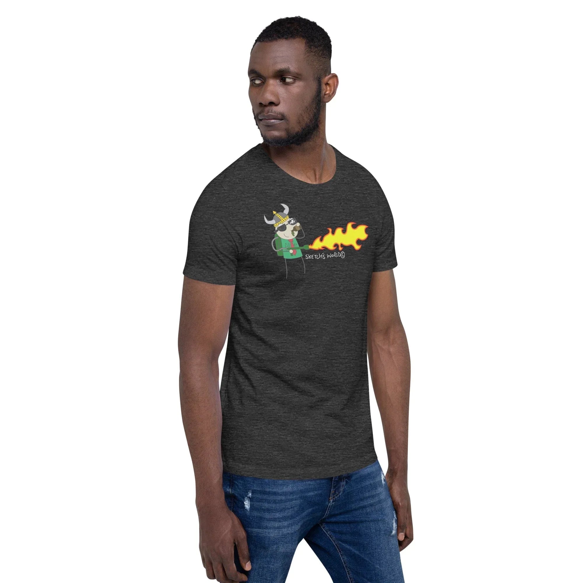 Tactical Gear Junkie Sketch's World © Officially Licensed - Army Flamethrower Unisex T-Shirt