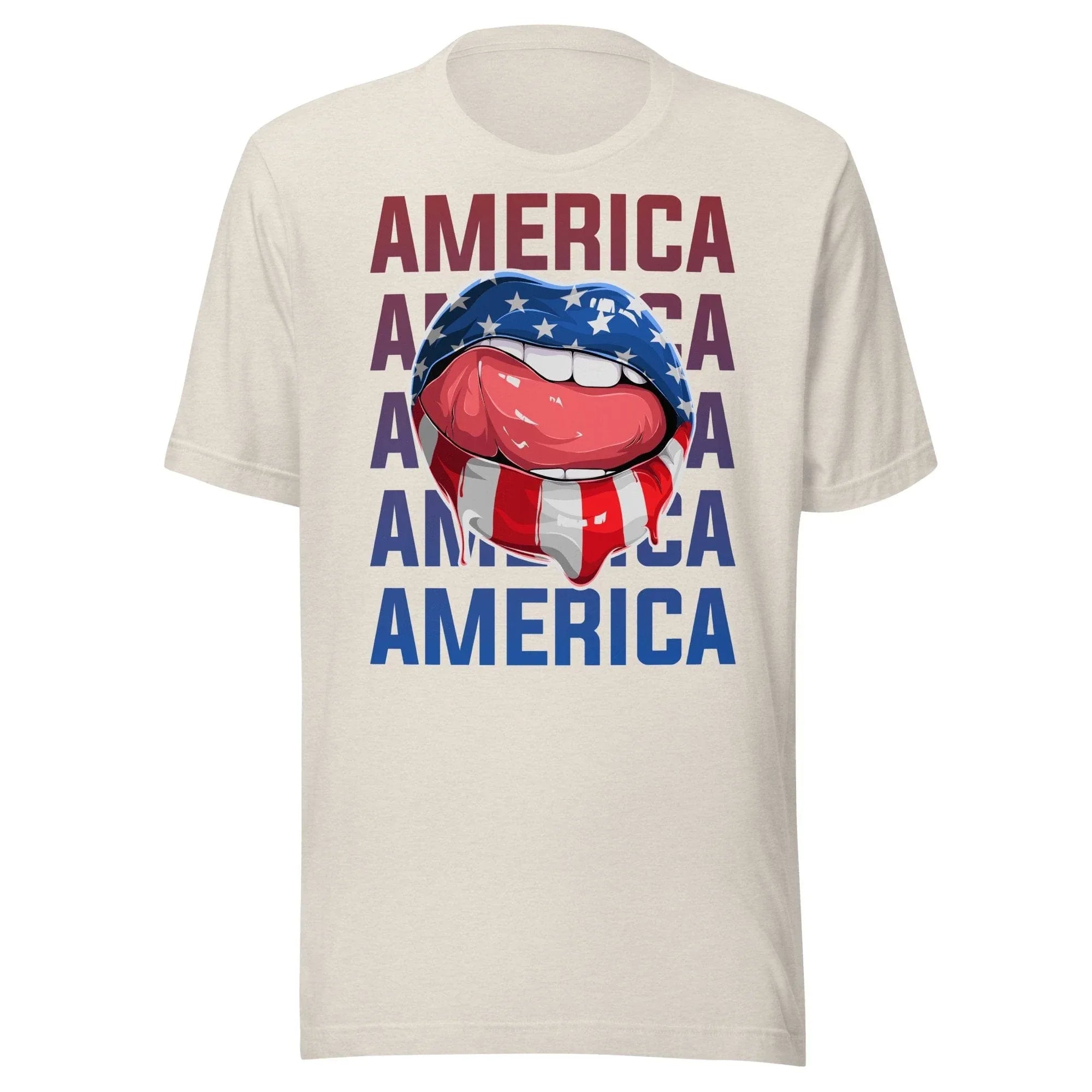 Tactical Gear Junkie American Flag Lips - Unisex t-shirt