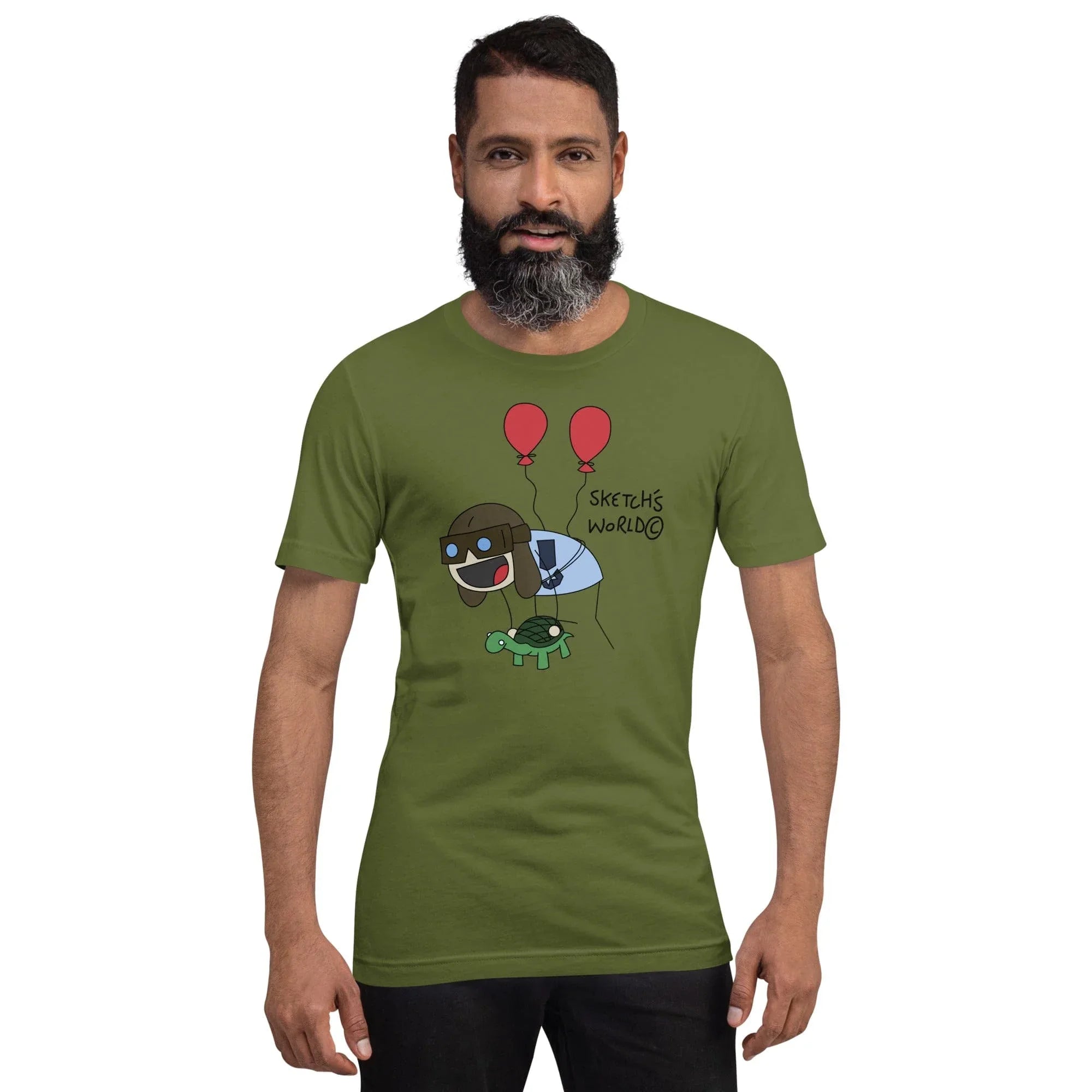 Tactical Gear Junkie Olive / S Sketch's World © Officially Licensed - Air Force Transport Unisex T-Shirt