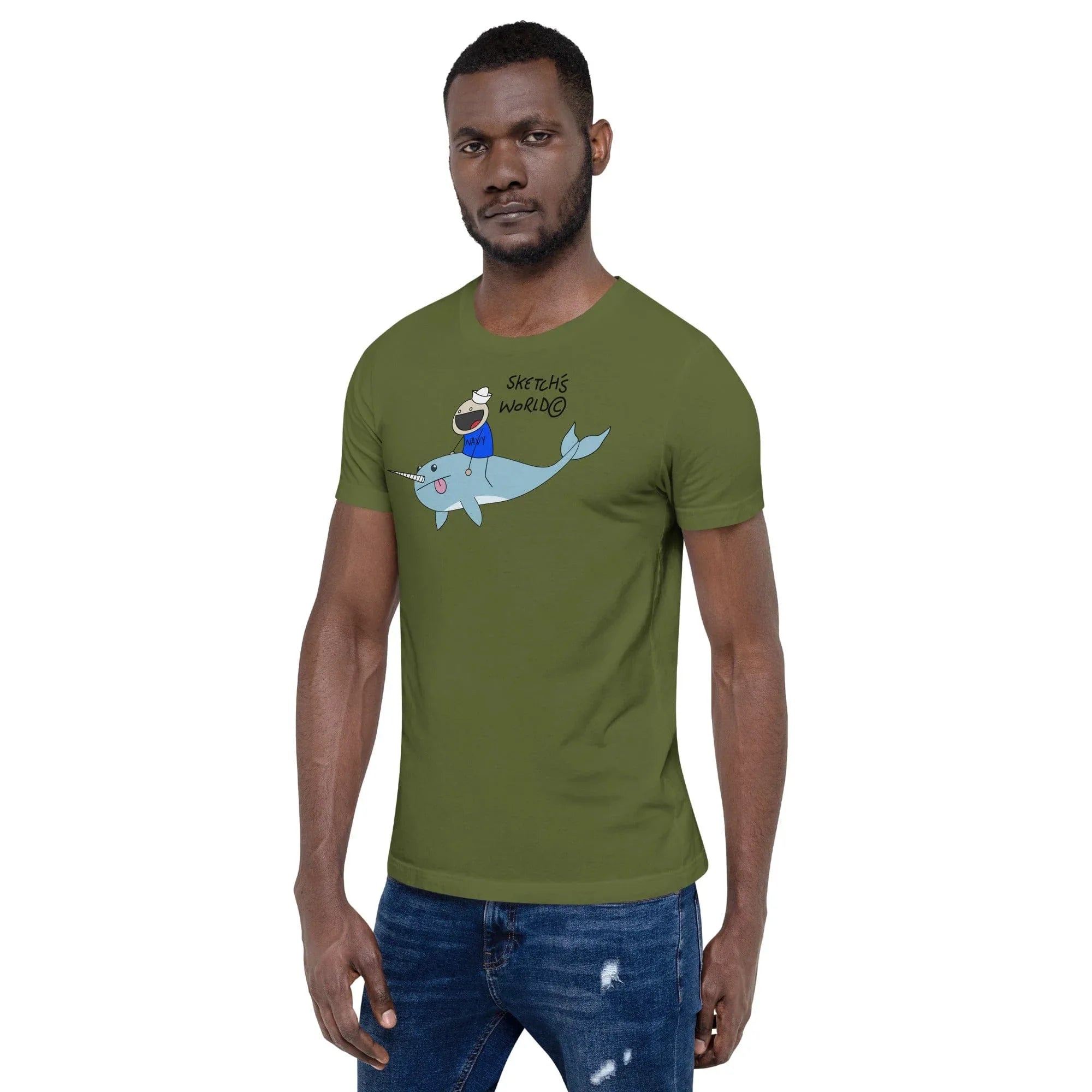 Tactical Gear Junkie Sketch's World © Officially Licensed - Navy Transport Unisex T-Shirt